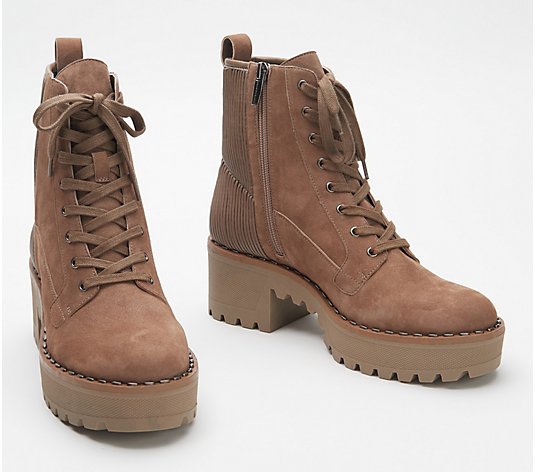 Vince Camuto Leather or Suede Lace-Up Boots - Movelly