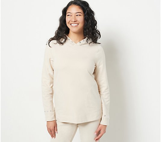 Belle by Kim Gravel French Terry Trimmed Hoodie