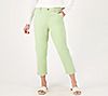 Denim & Co. EasyWear Twill Relaxed Crop Pants