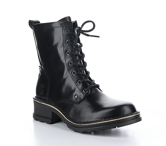 Fly London Leather Side Zip Boot-Thor