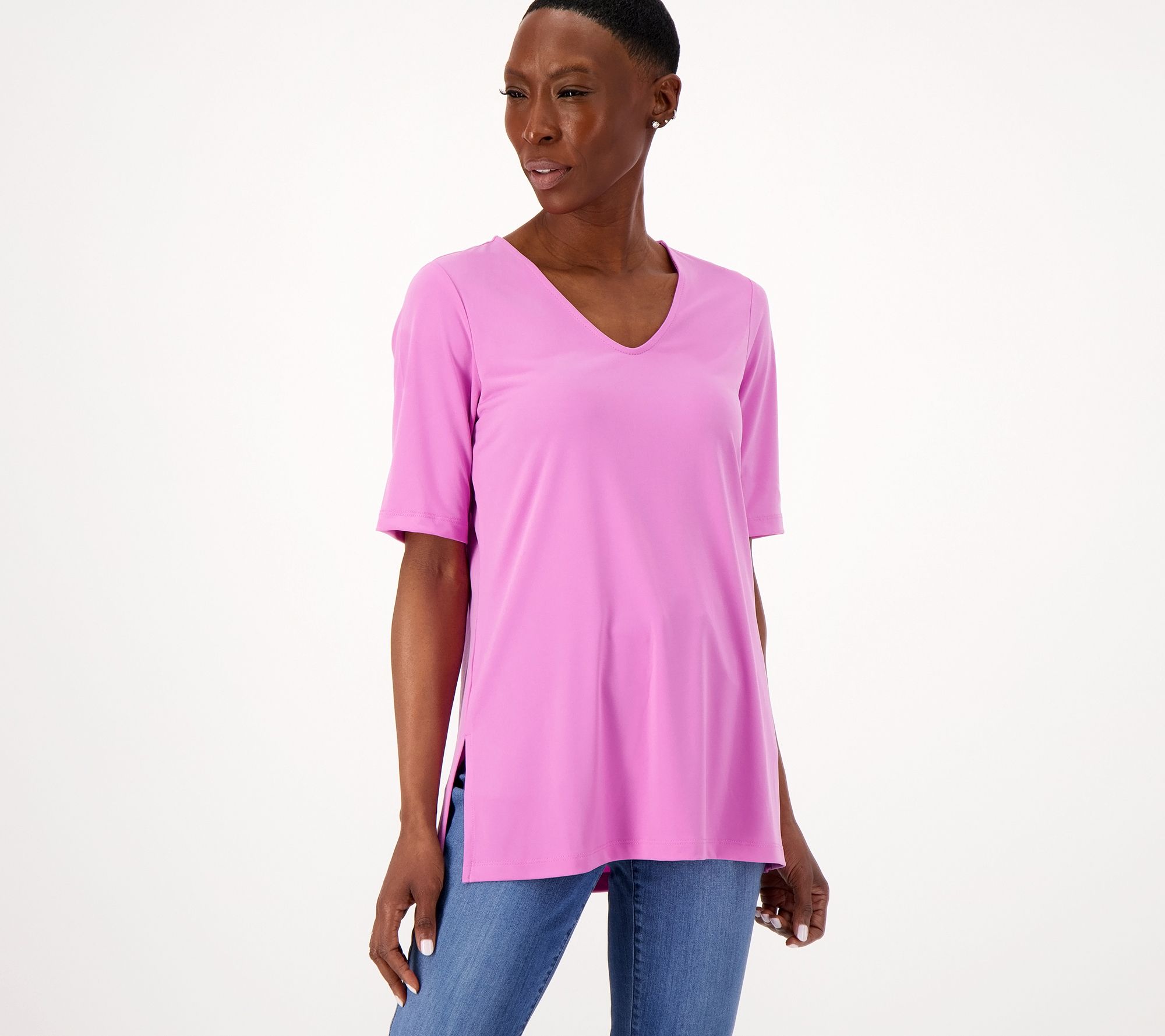 Susan Graver Modern Essentials Regular Liquid Knit Tunic