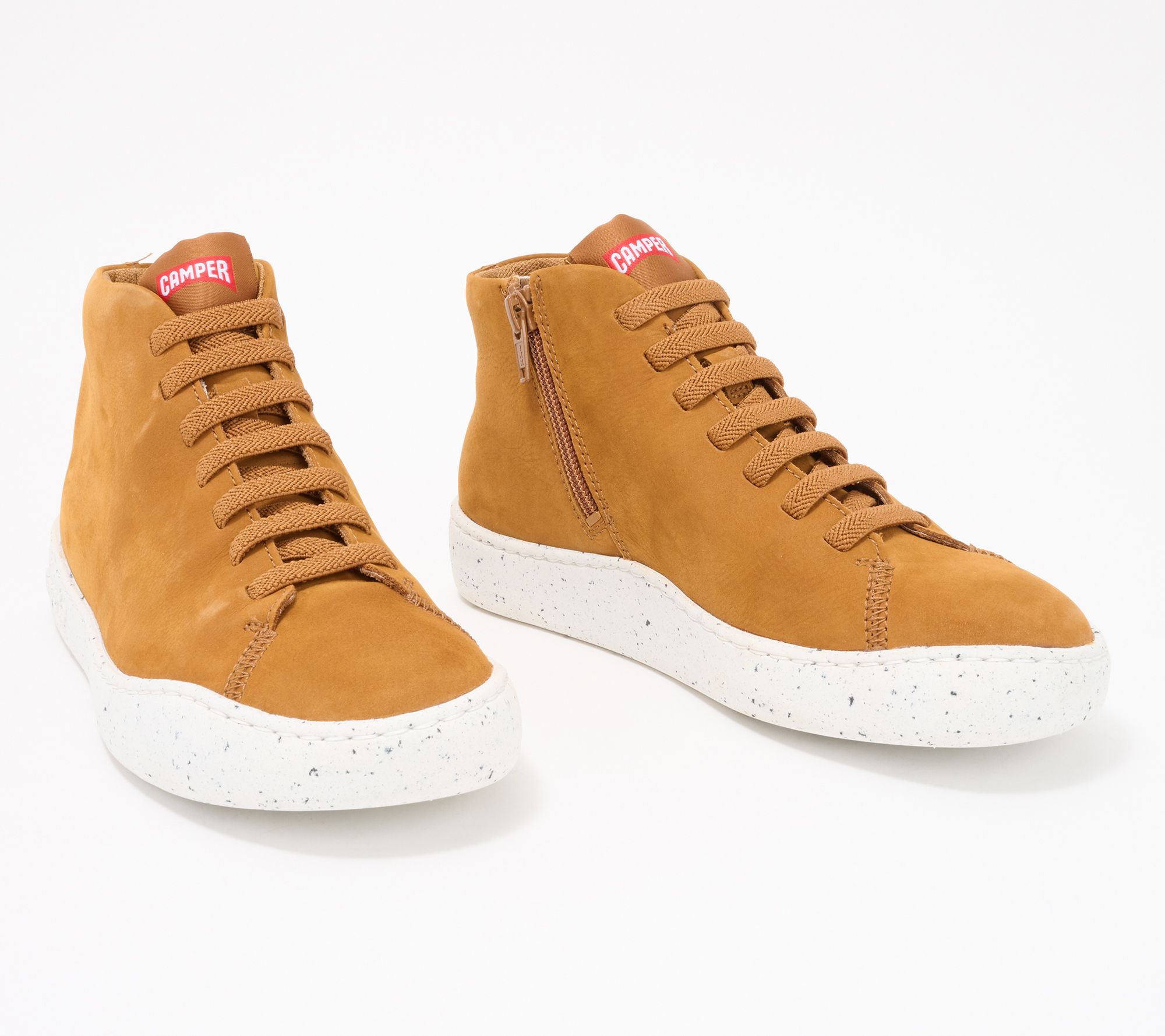 Camper Leather Lace-Up Sneakers - Peu Touring
