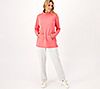 Sport Savvy French Terry Mock Neck Pullover w/ Pocket, 2 of 3