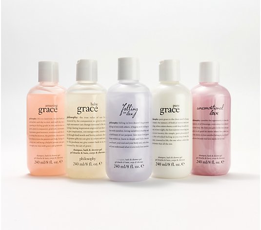 philosophy 5-pc grace & love 8-oz fragranced shower gel kit