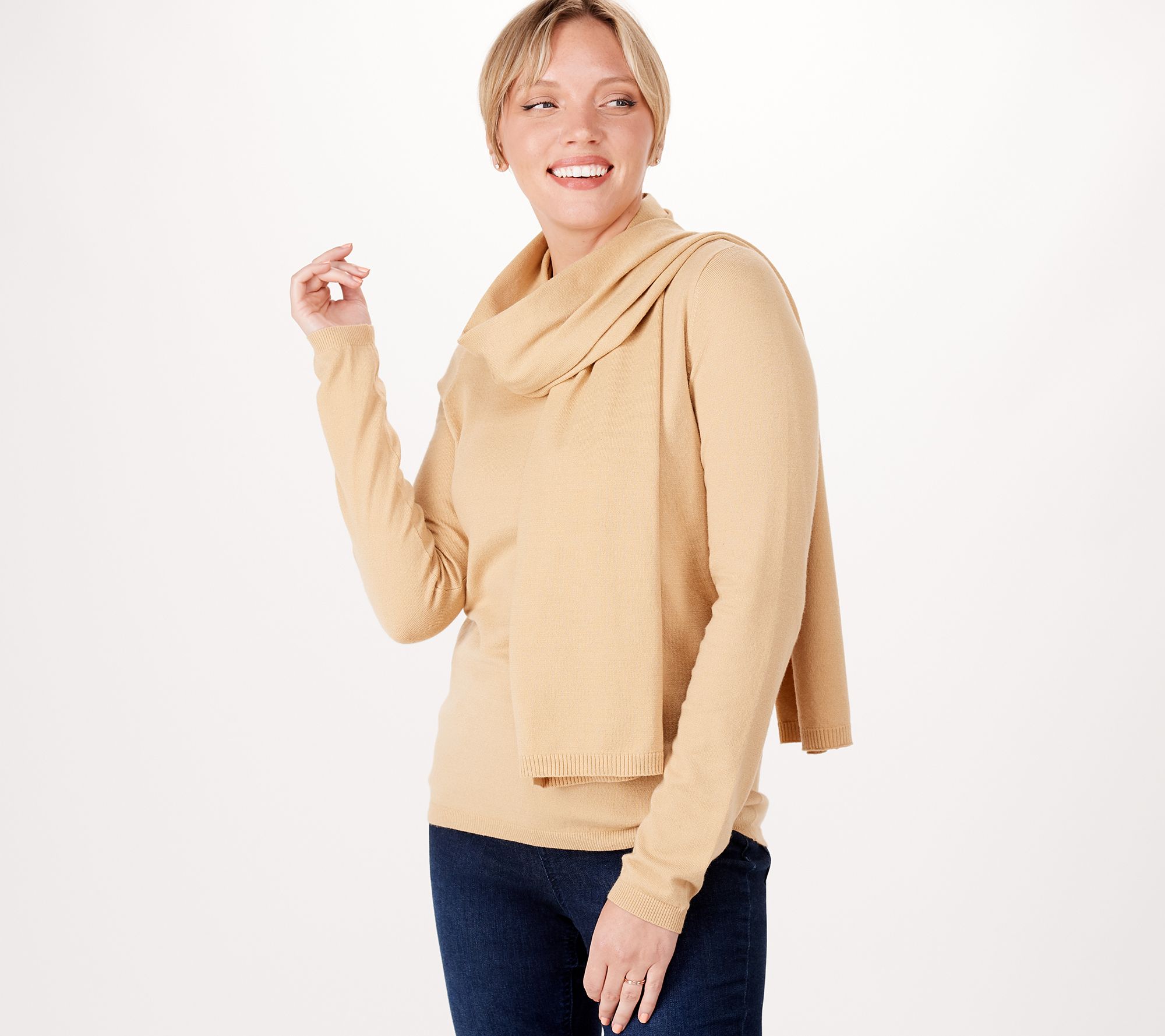 Attitudes by Renee Sweater & Scarf Set