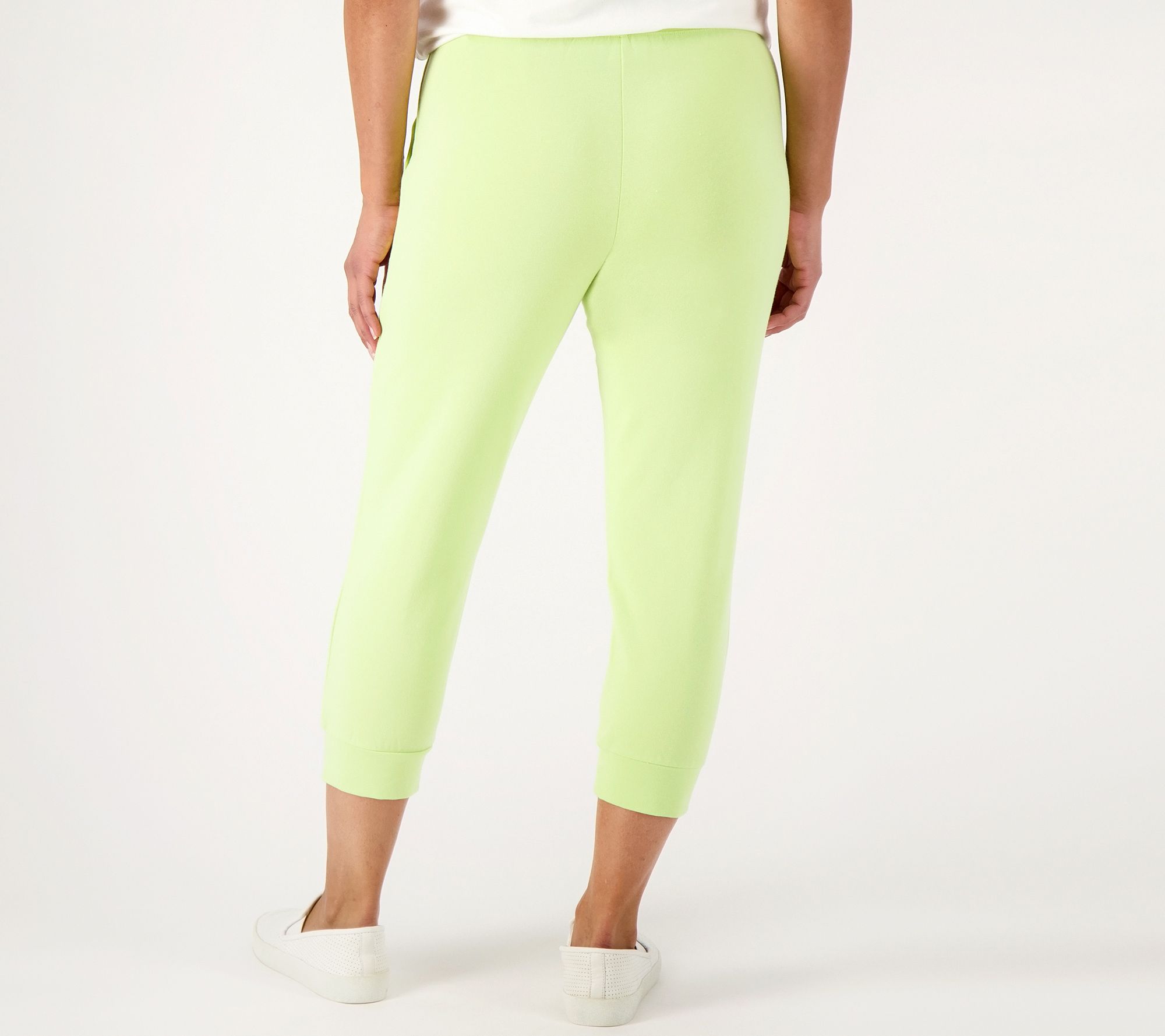 Denim & Co. Active French Terry Pull-On Crop Joggers