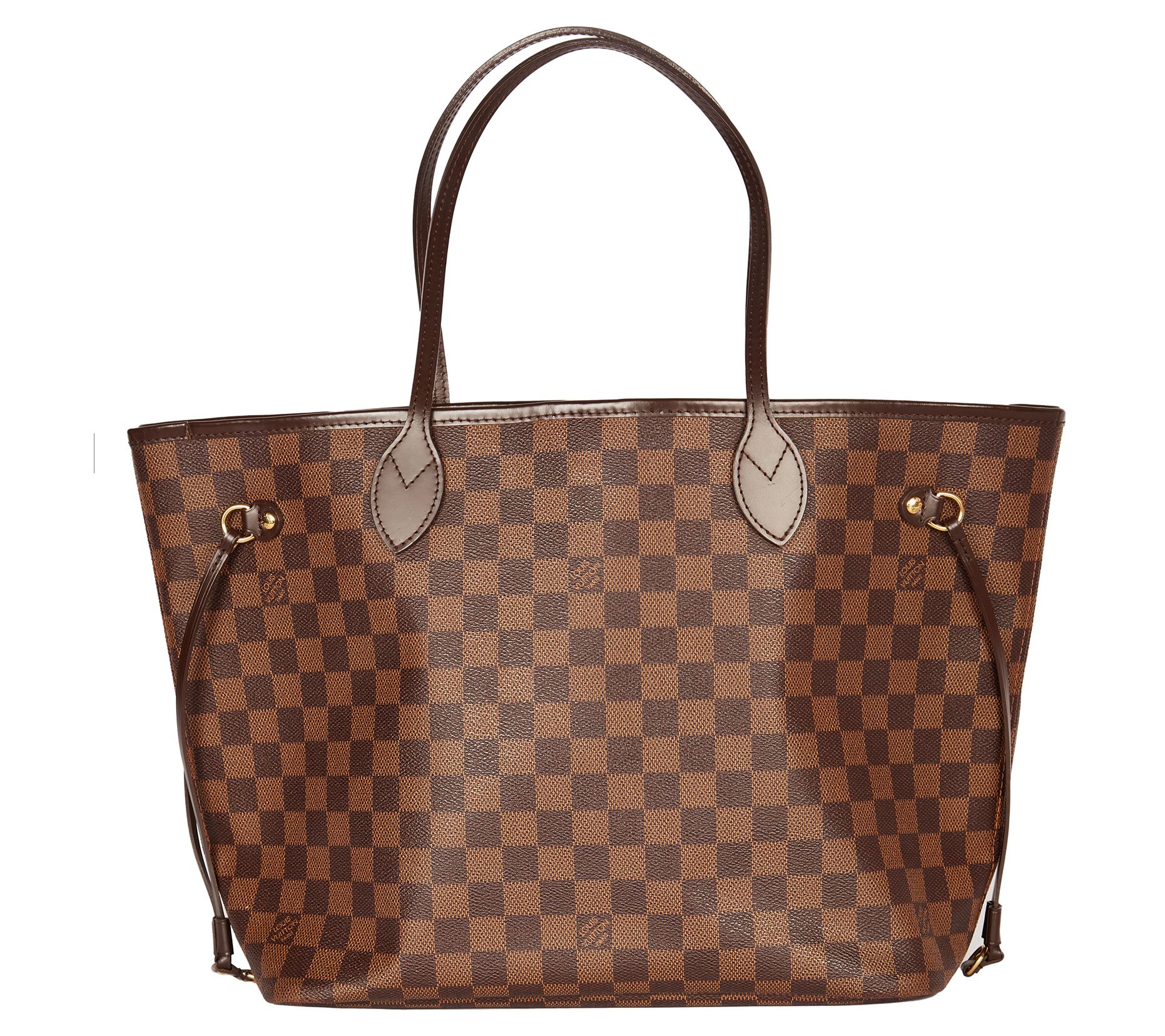 Leather Printed Louis_vuitton On The Go Tote Bag Brown, Size: Zero