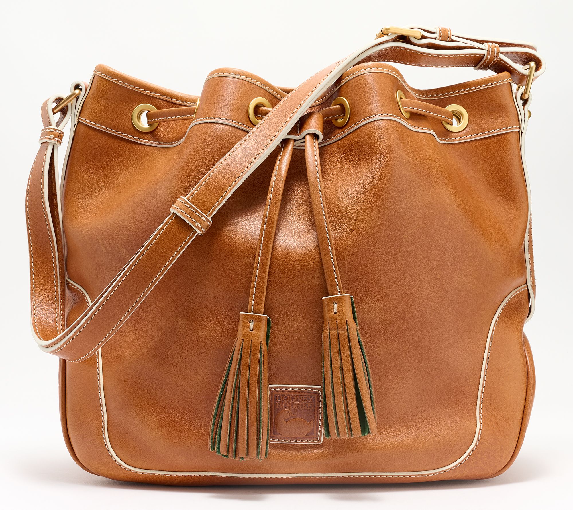 Dooney & Bourke Florentine Leather Drawstring Bag Drawstring Bag 