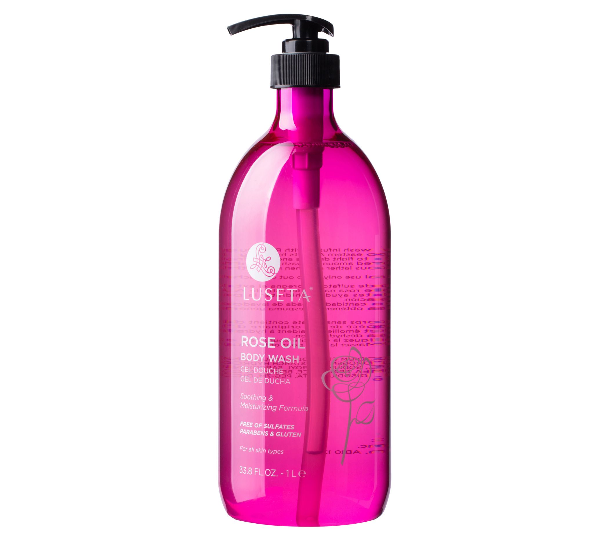 Luseta Rose Oil Body Wash 33.8 oz