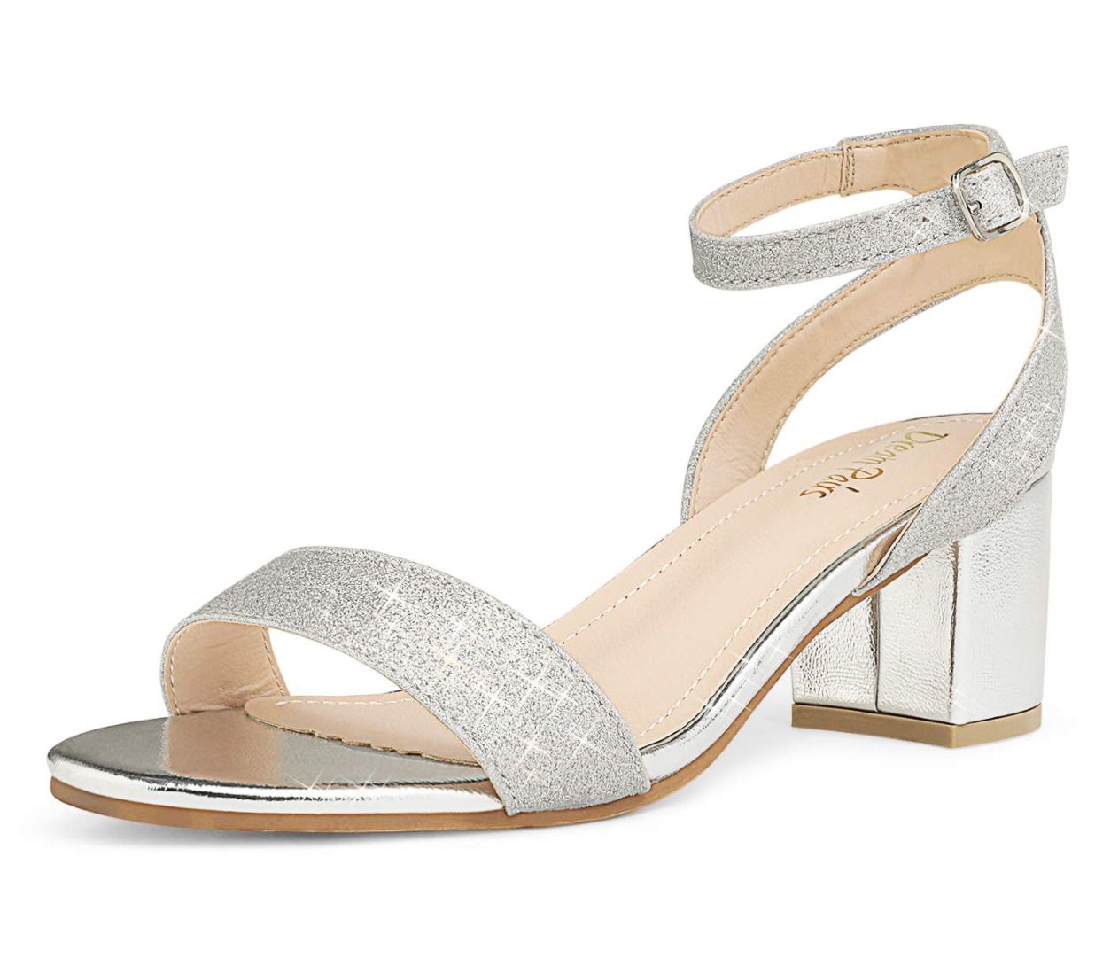 Dream Pairs Women's Low Block Heeled Sandals -arnival
