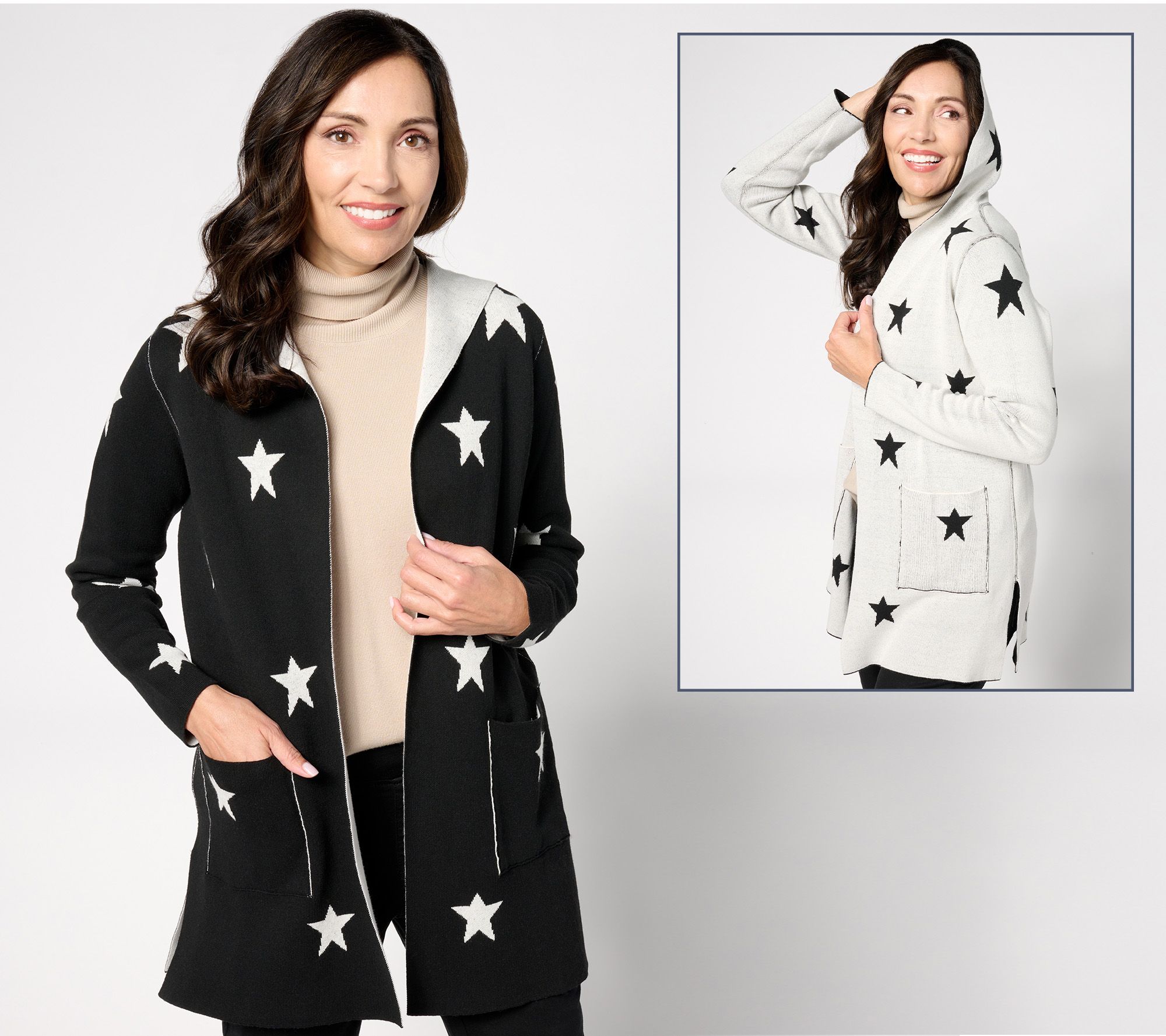 Belle by Kim Gravel Reversibelle Star Power Cardigan