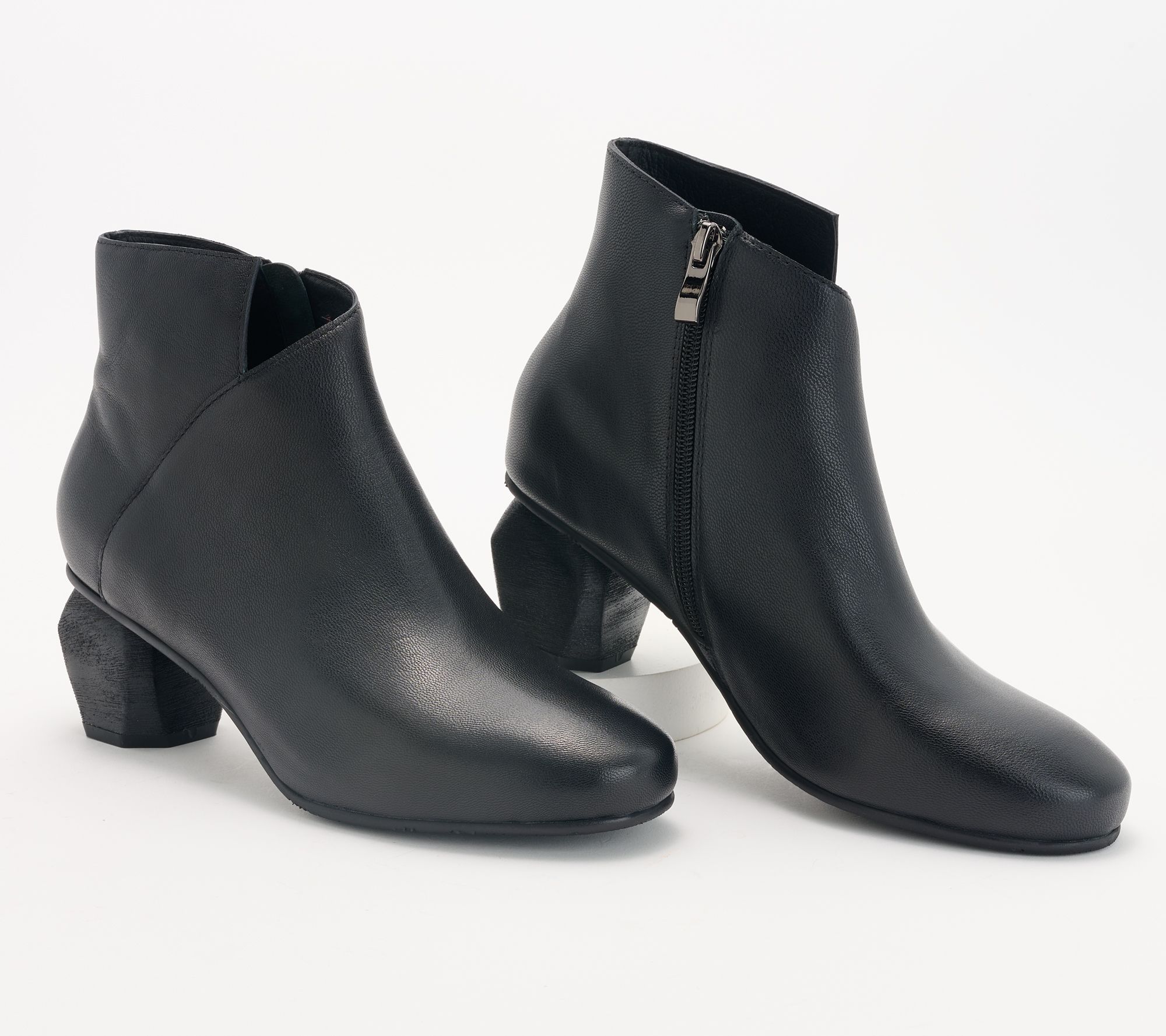 "As Is" Antelope Leather Ankle Boots - Perrin