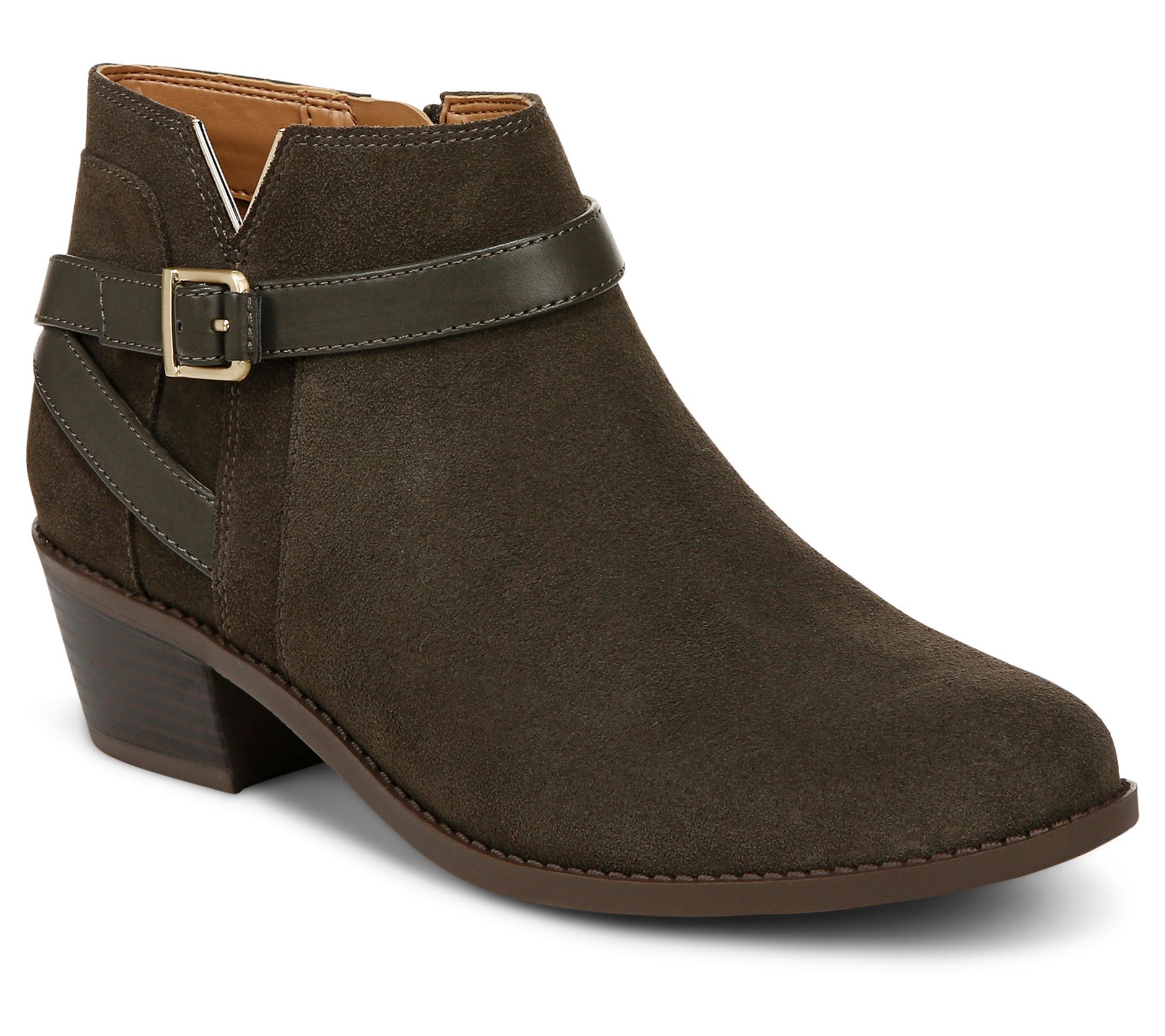 Vionic Water Repellent Leather Ankle Boots -Farrah