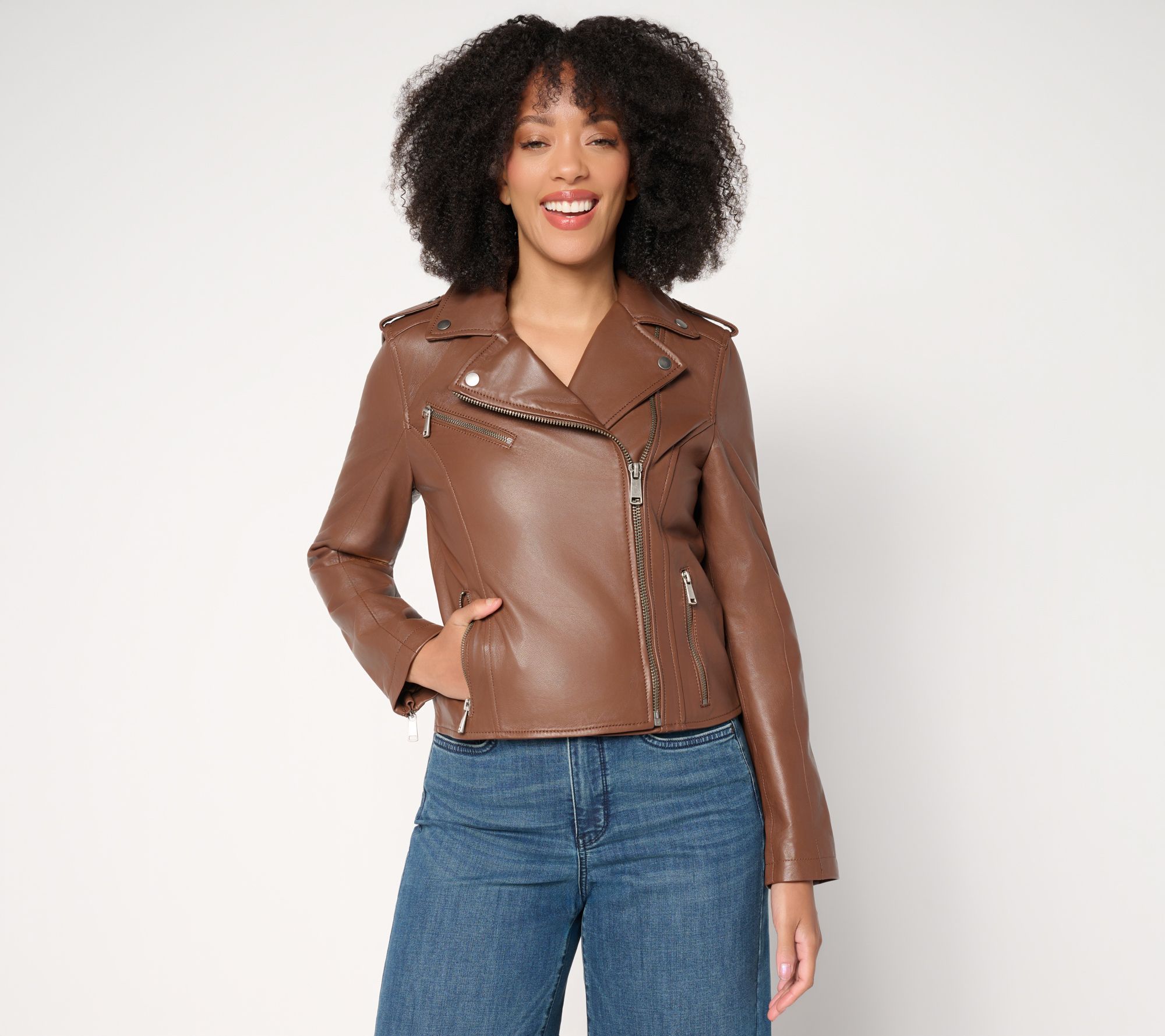 Wilson's Leather Madeline Asymmetrical Leather Jacket