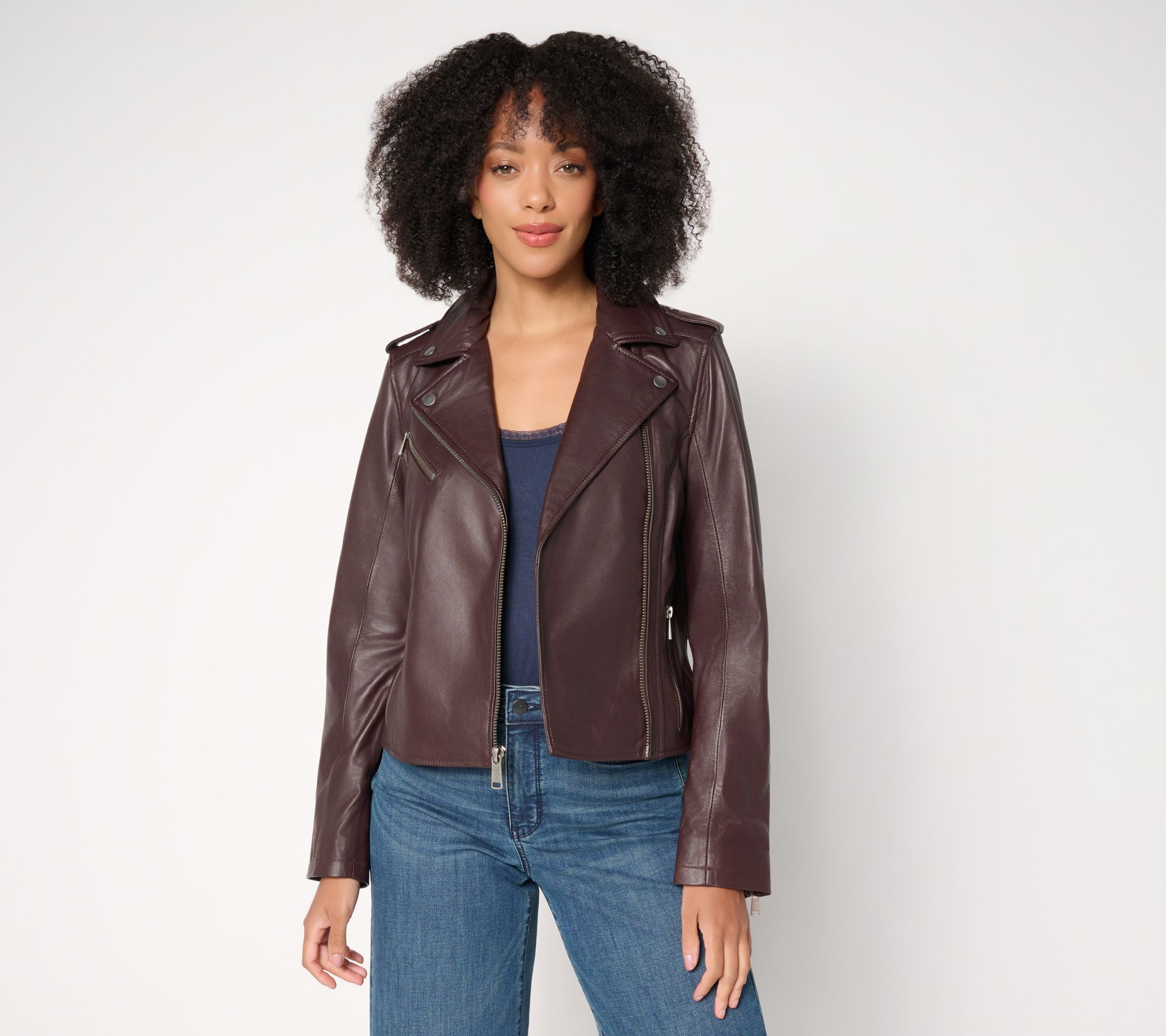 Wilson's Leather Madeline Asymmetrical Leather Jacket