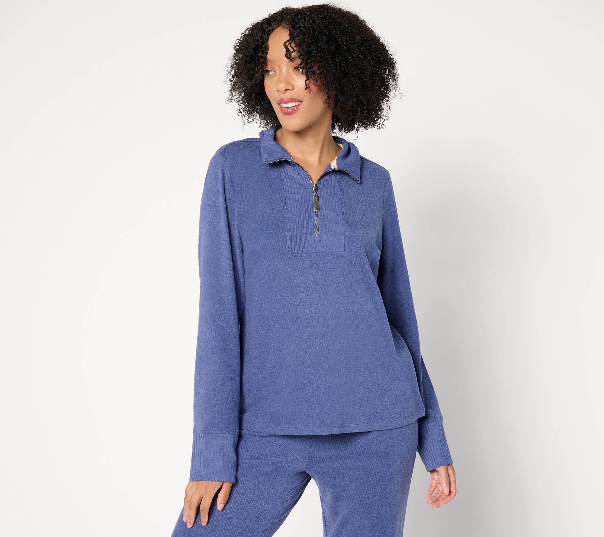 Peace Love World Textured Knit Henley Pullover Sweatshirt