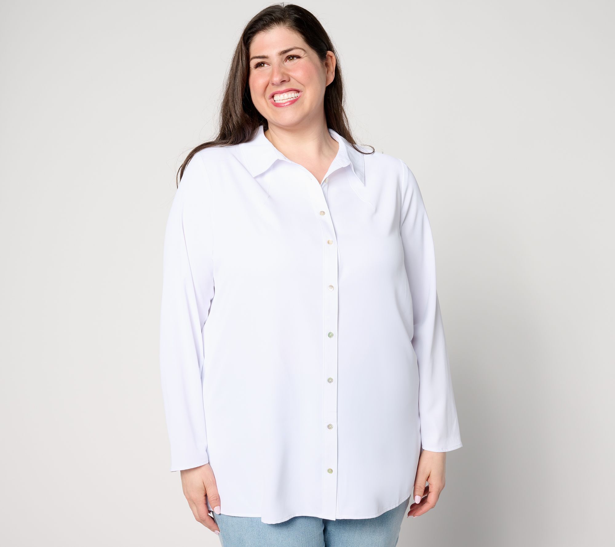 "As Is" nicole by Nicole Miller Boyfriend Blouse