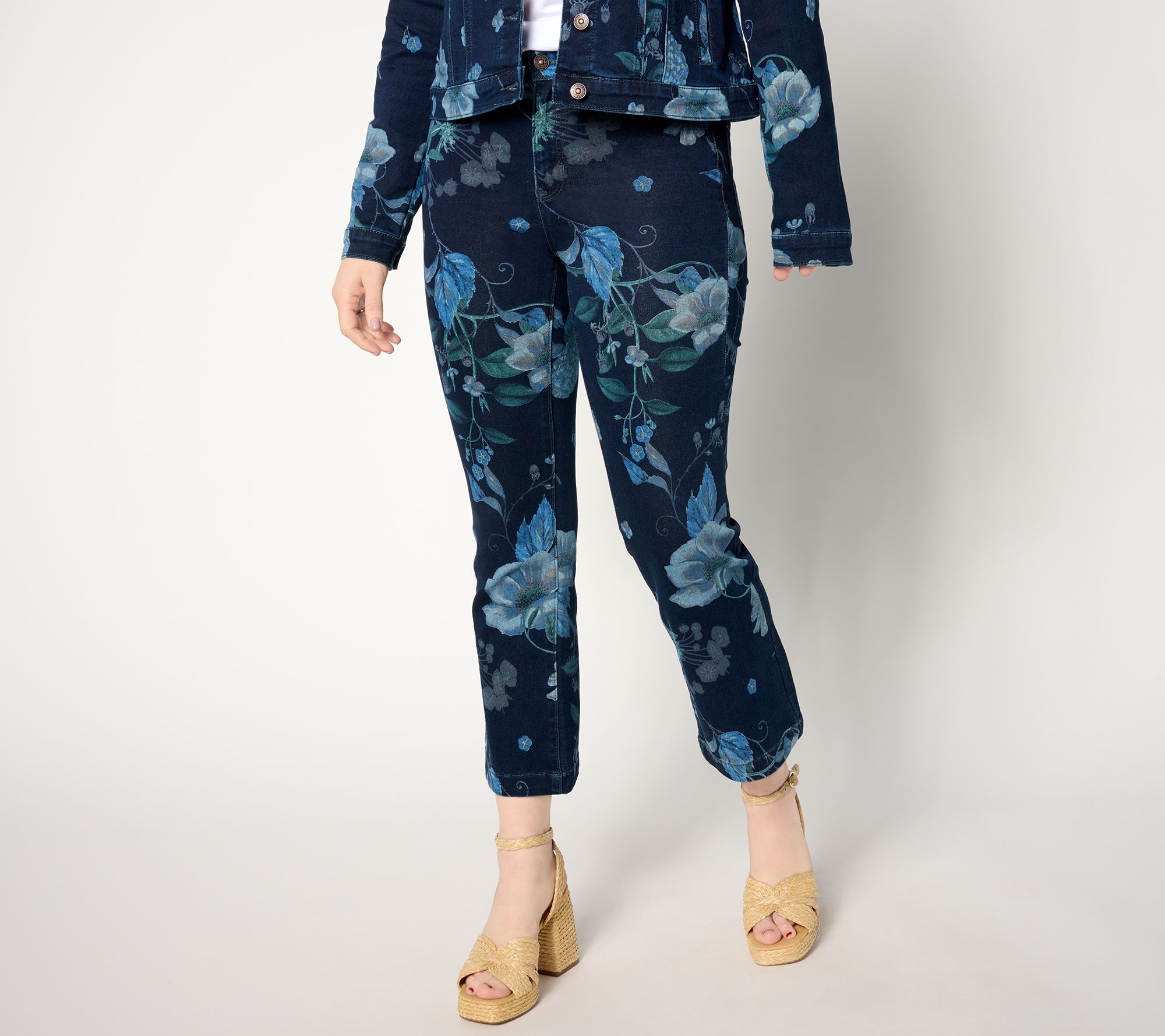 "As Is" nicole by Nicole Miller Petite Dream Denim Flare Jean