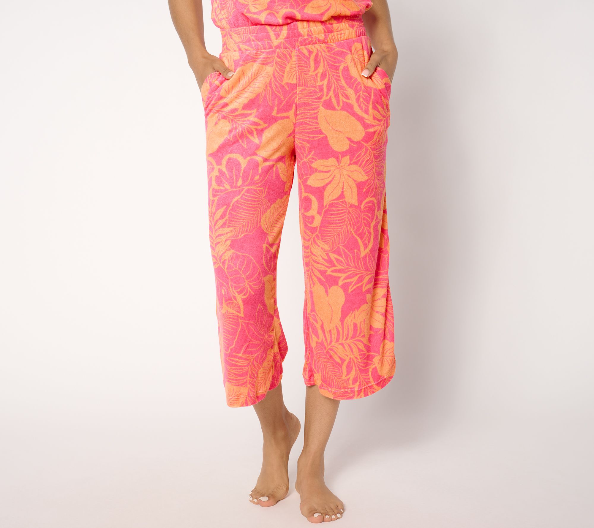 "As Is" Cuddl Duds Baby Loop Terry Cropped Pant