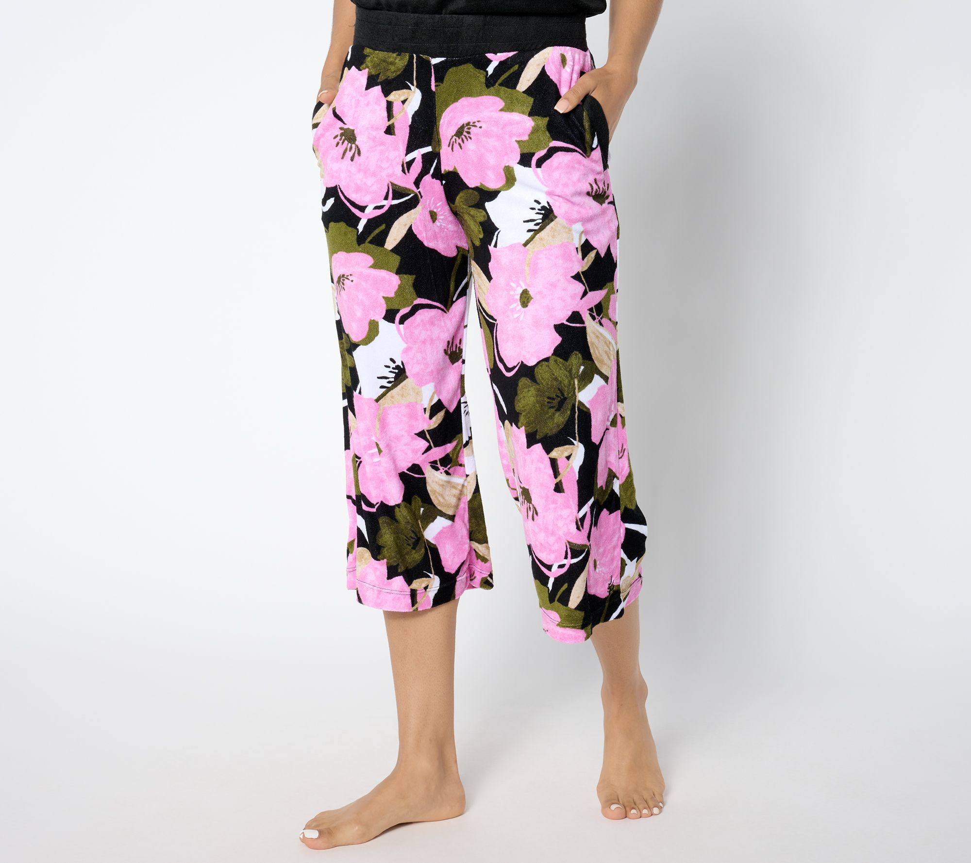 "As Is" Cuddl Duds Baby Loop Terry Cropped Pant