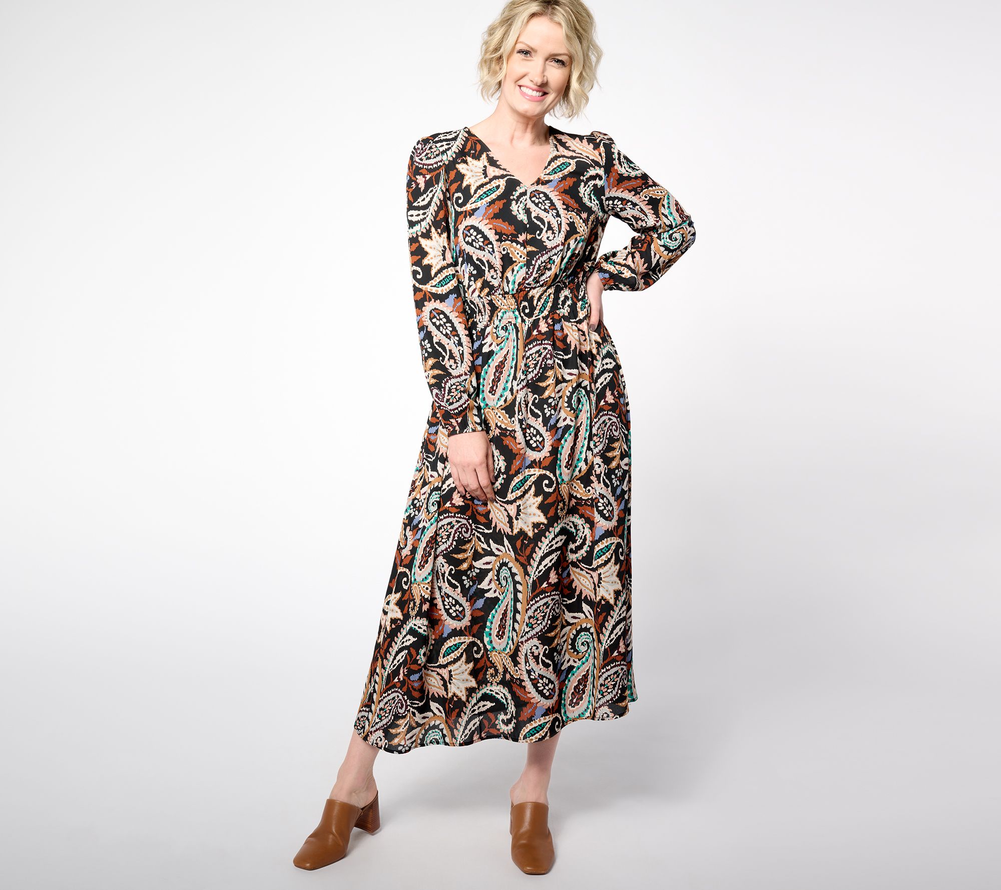 "As Is" Belle Boho by Kim Gravel Petite Rustic Paisley Dress