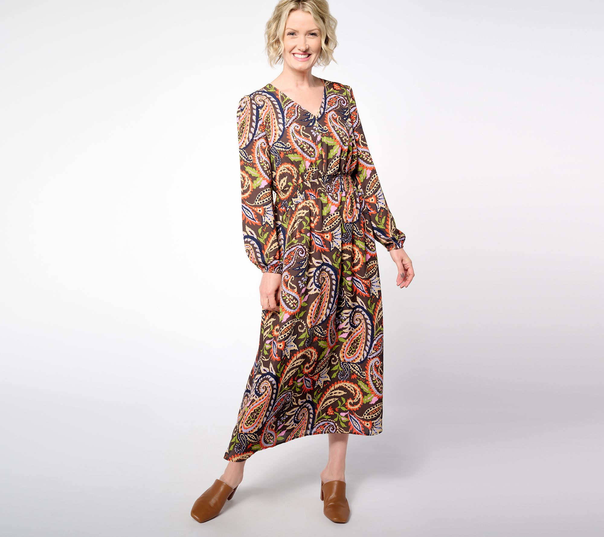 "As Is" Belle Boho by Kim Gravel Petite Rustic Paisley Dress