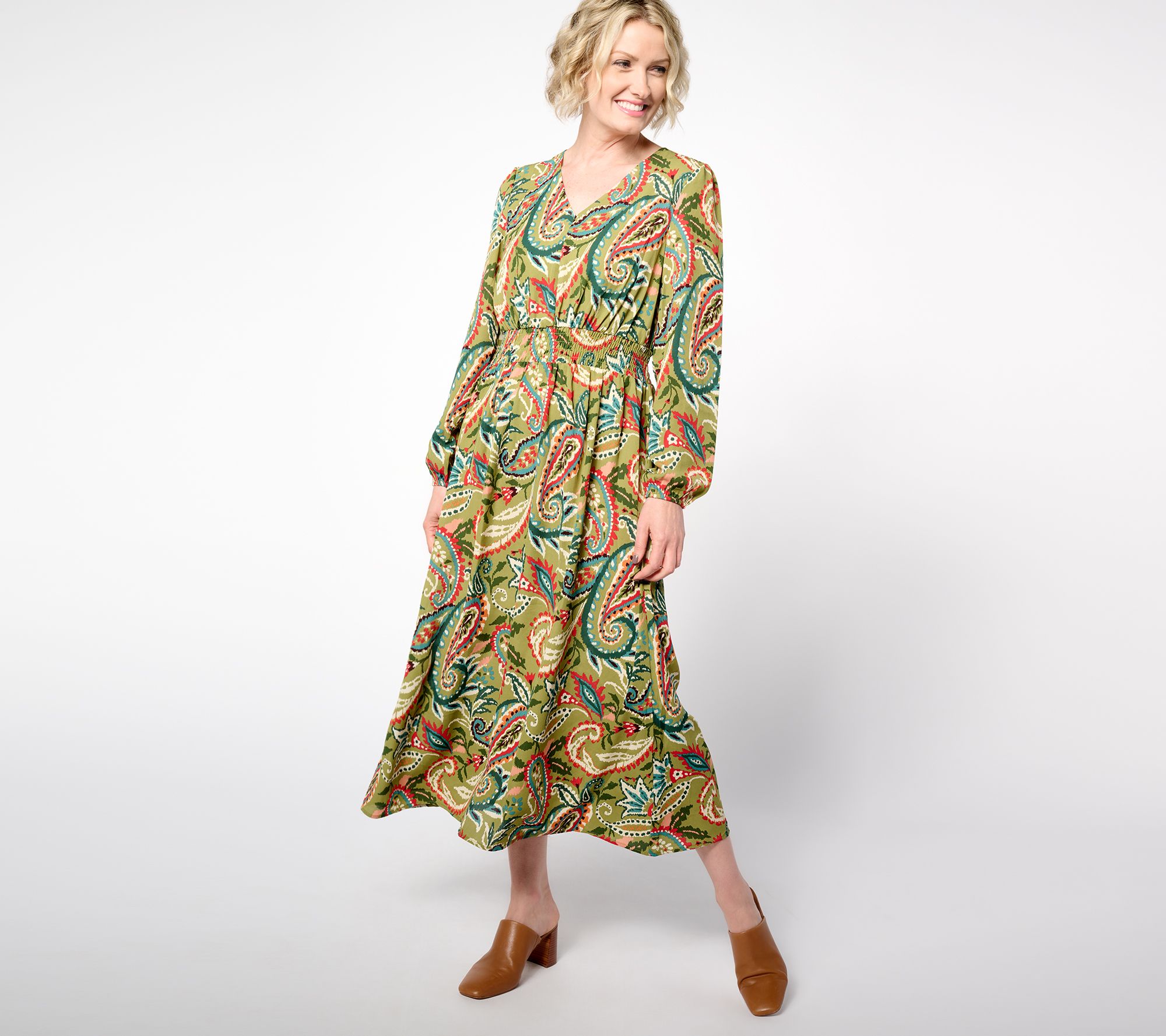 "As Is" Belle Boho by Kim Gravel Petite Rustic Paisley Dress