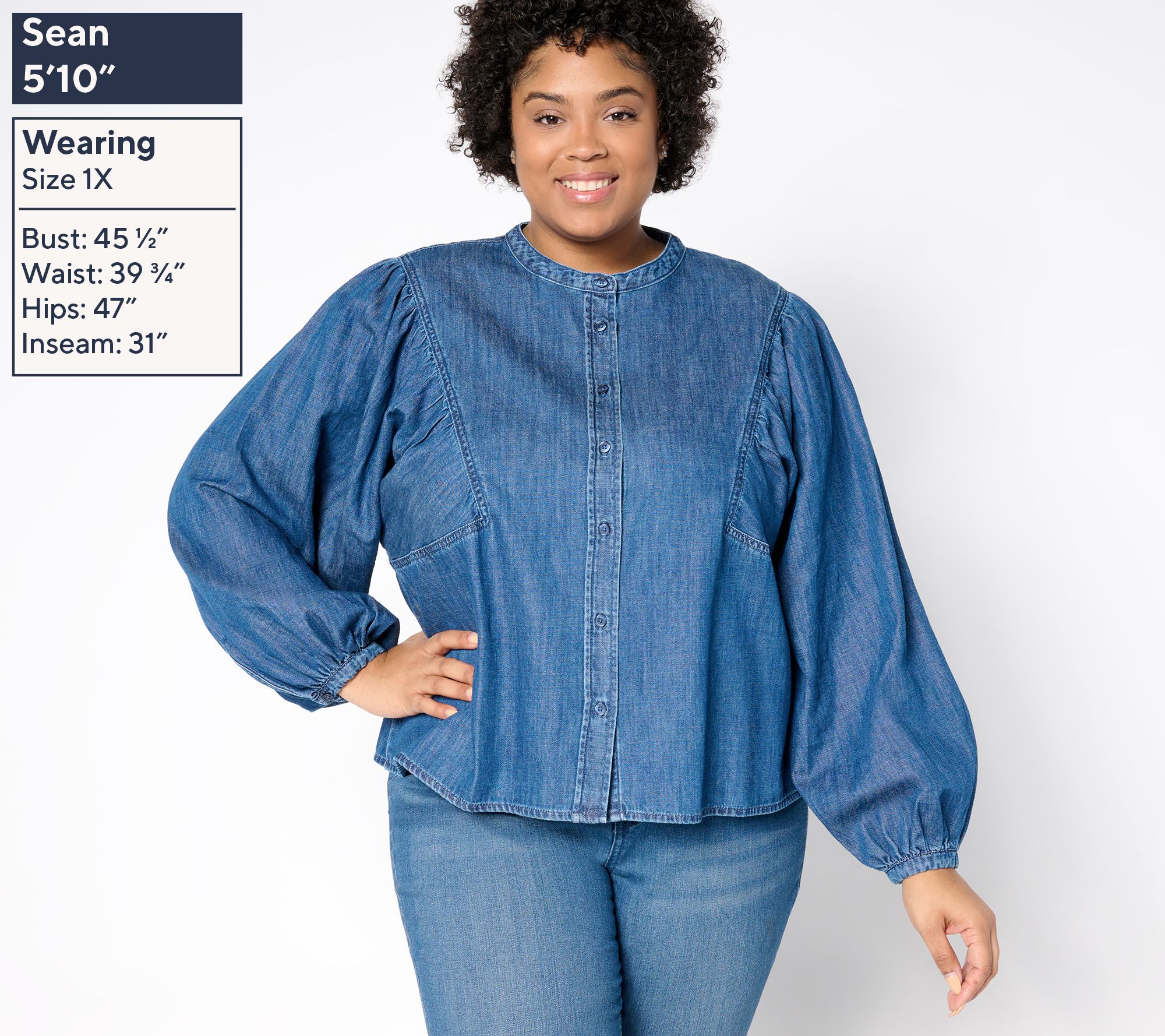 jsy♡ Sheri Slim Ankle Jeans With Frayed Hems - Bilbao Crest Blue