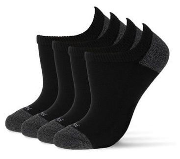 Memoi Unisex Half Cushion No-Show Liner Sock Set - 2 Pair