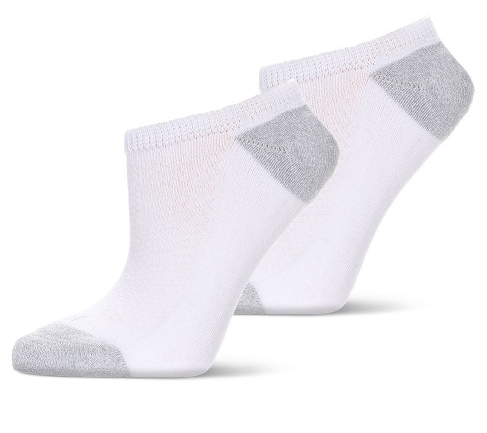 Memoi Unisex Half Cushion No-Show Liner Sock Set - 2 Pair