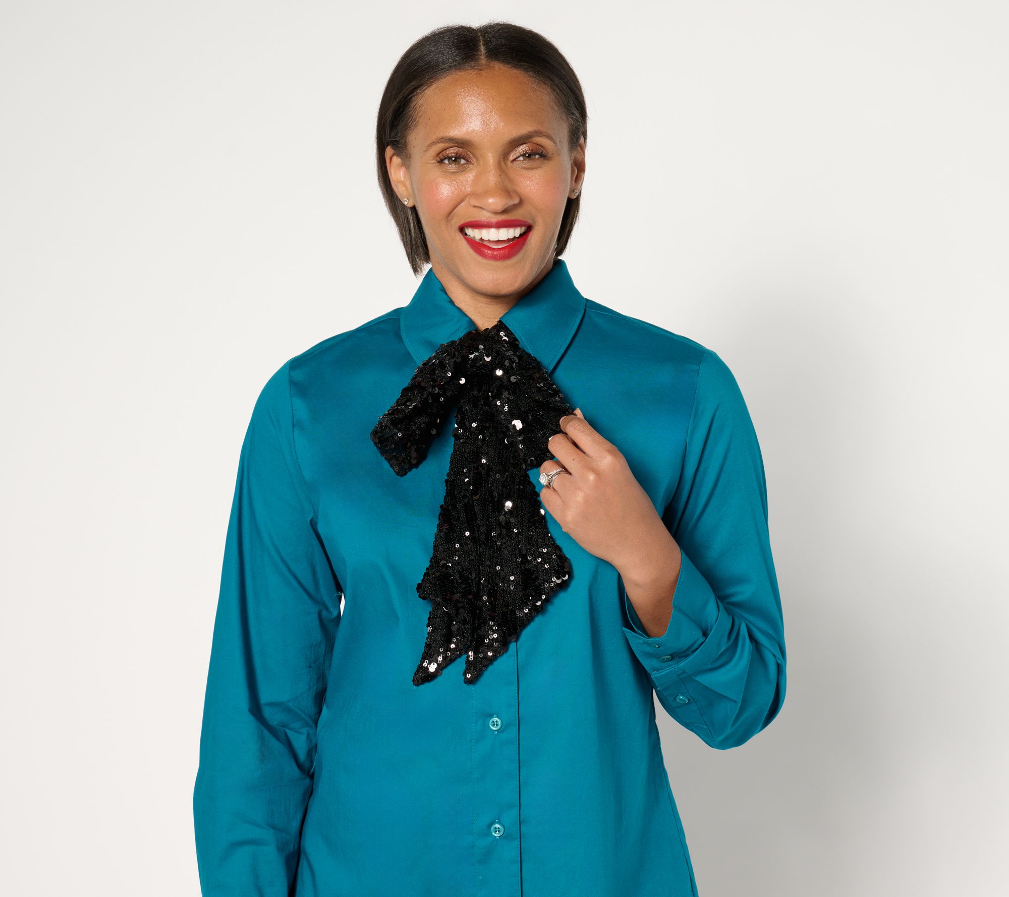 "As Is" by Stacy London Adjustable Addable Sequin Bow