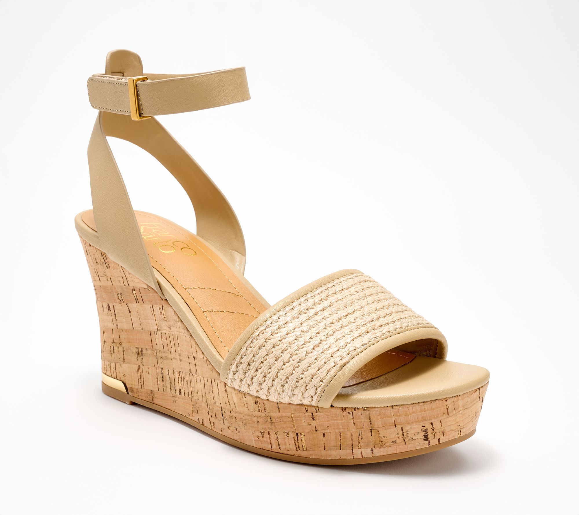 Franco Sarto x Shawn Killinger Cork Wedges - Celeste