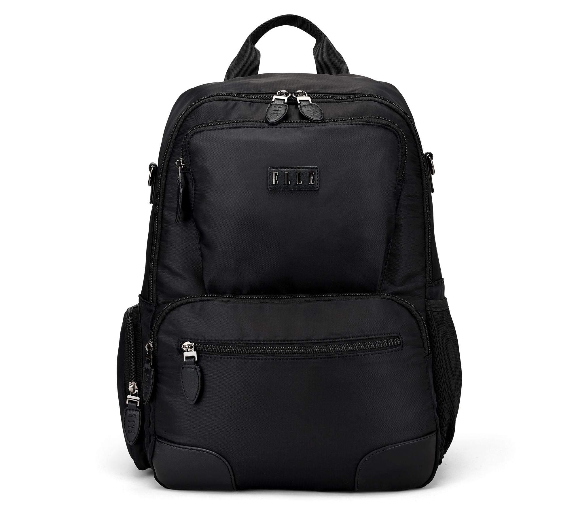 ELLE Voyage Twill and Vegan Leather Backpack