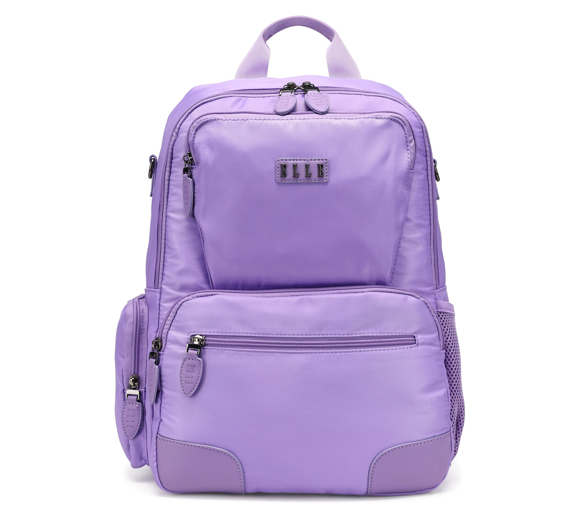 ELLE Voyage Twill and Vegan Leather Backpack