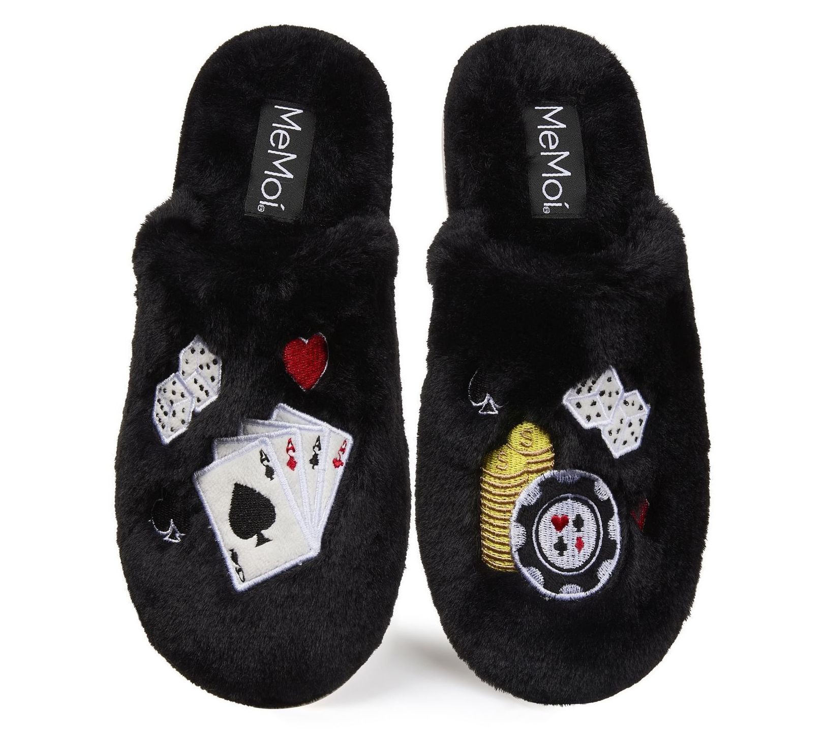 Memoi Women's Casino Plush Memory Foam Slippers