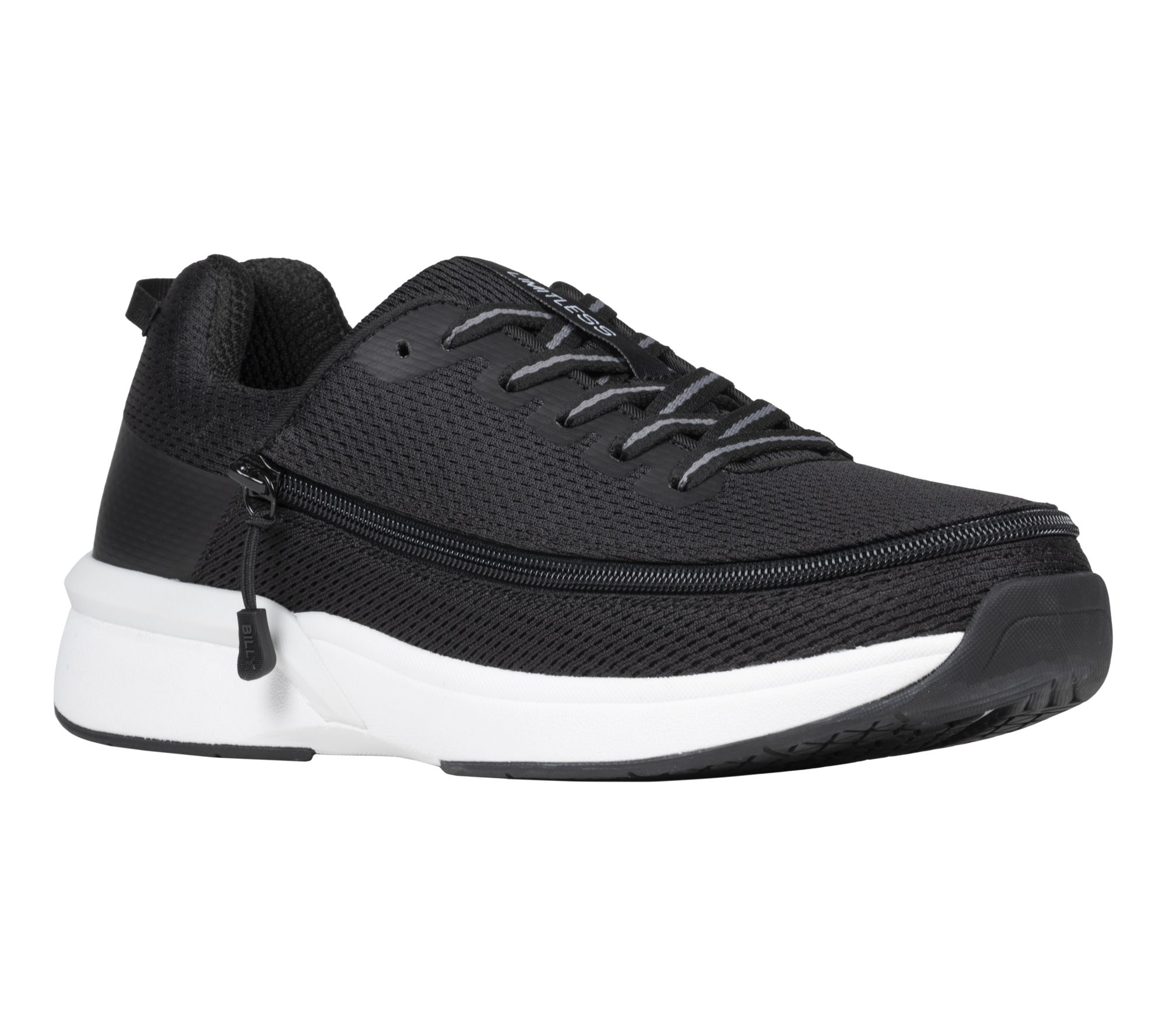 BILLY Footwear zip-on Men's Black Limitless