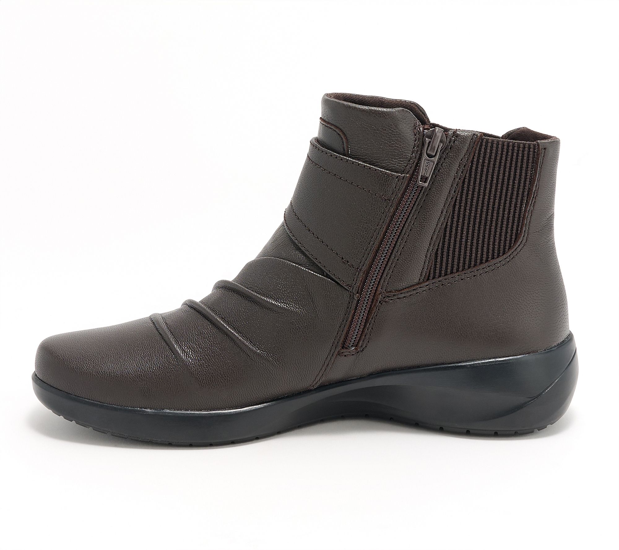 Clarks Collection Leather Ankle Boots -Kaetlyn Sara - QVC.com