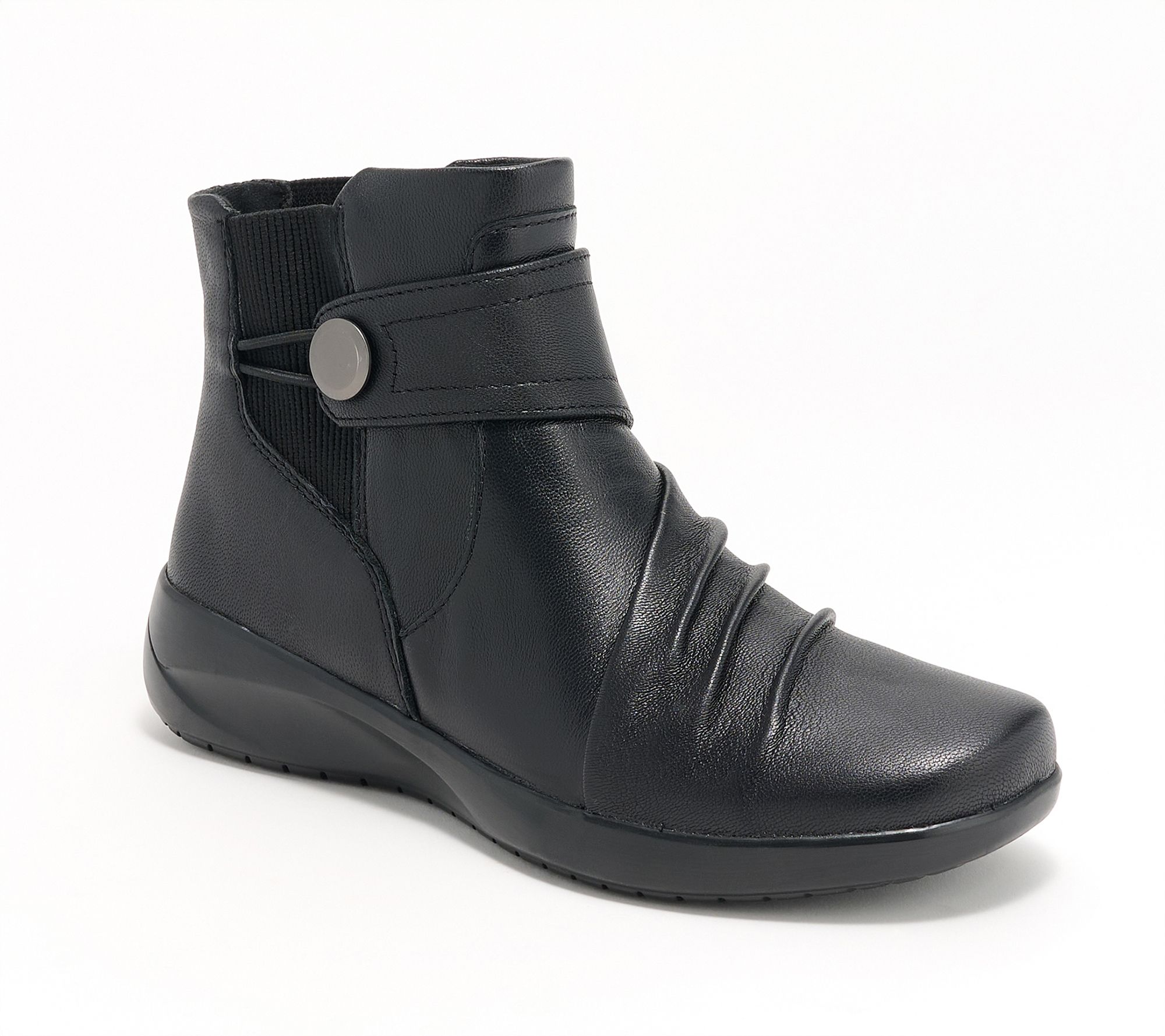 Clarks Collection Leather Ankle Boots -Kaetlyn Sara