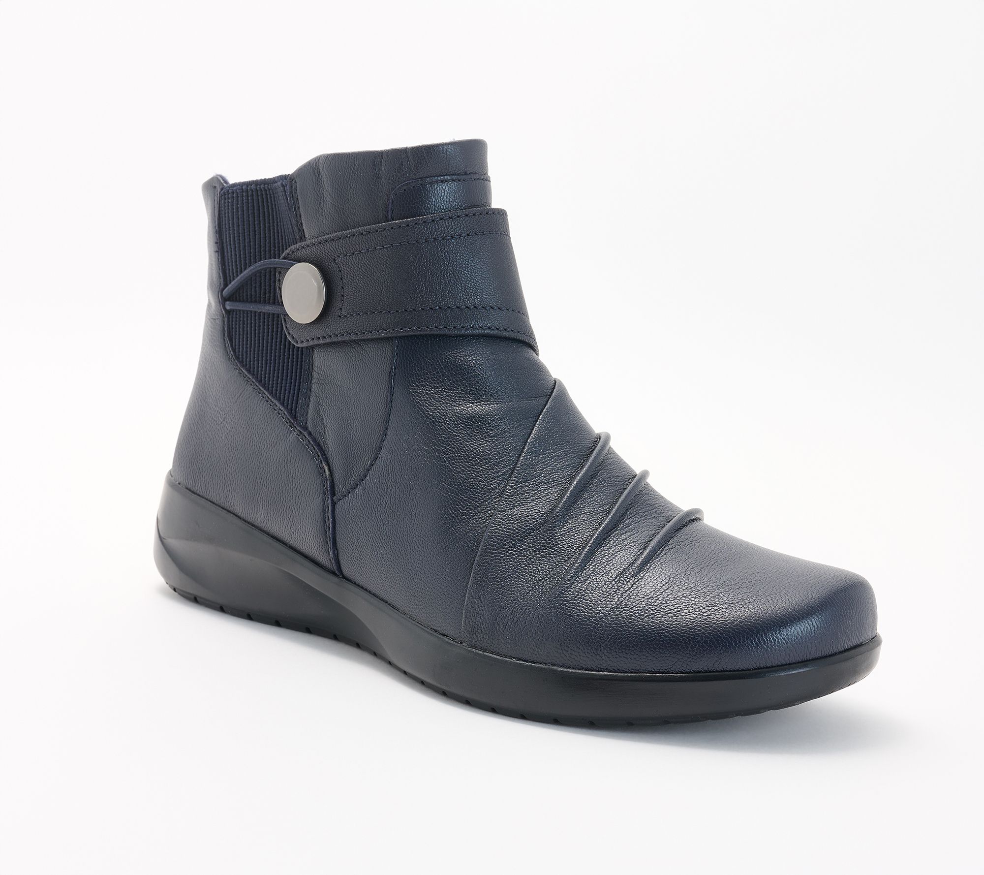 Clarks Collection Leather Ankle Boots -Kaetlyn Sara