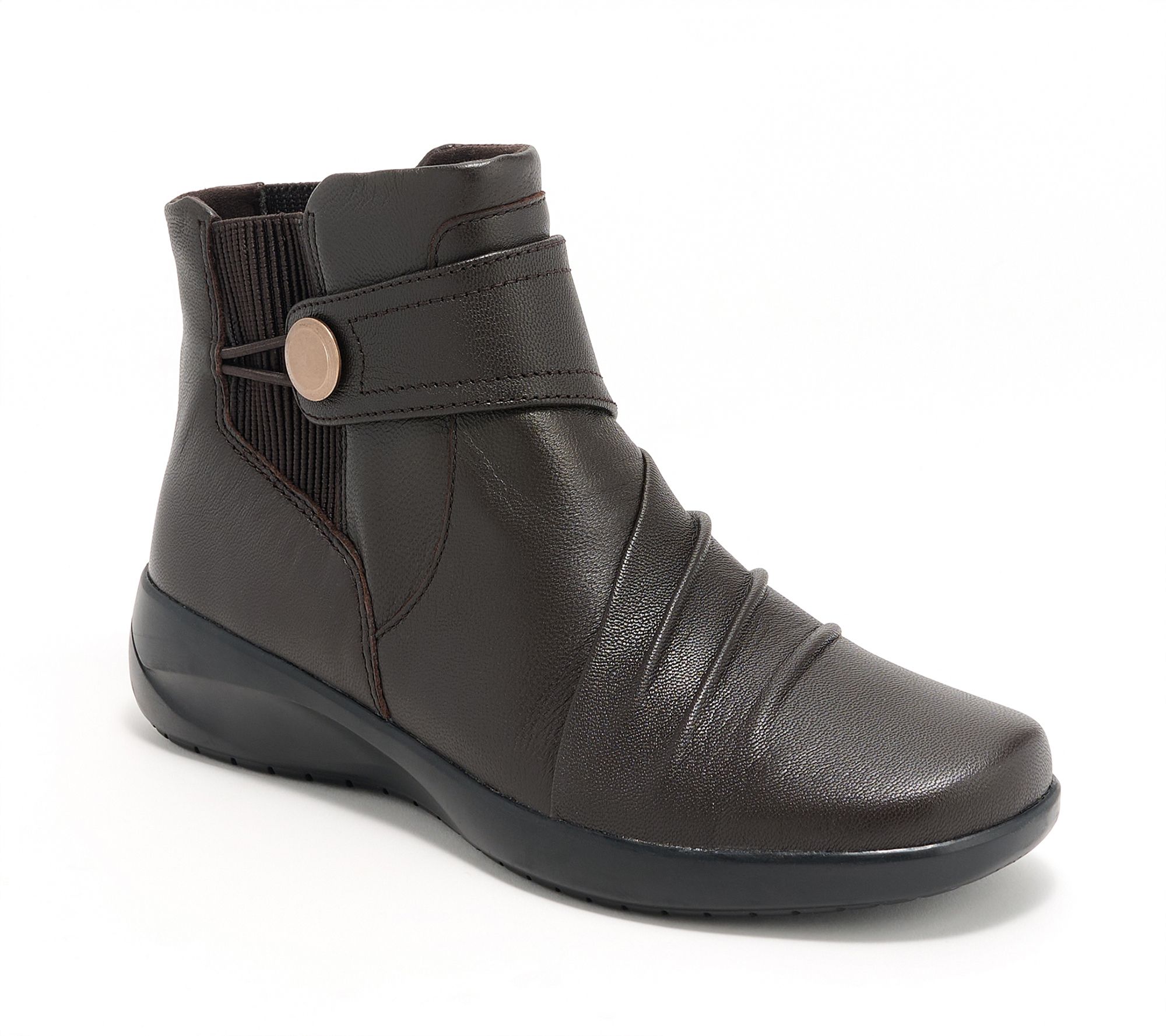 Clarks Collection Leather Ankle Boots -Kaetlyn Sara