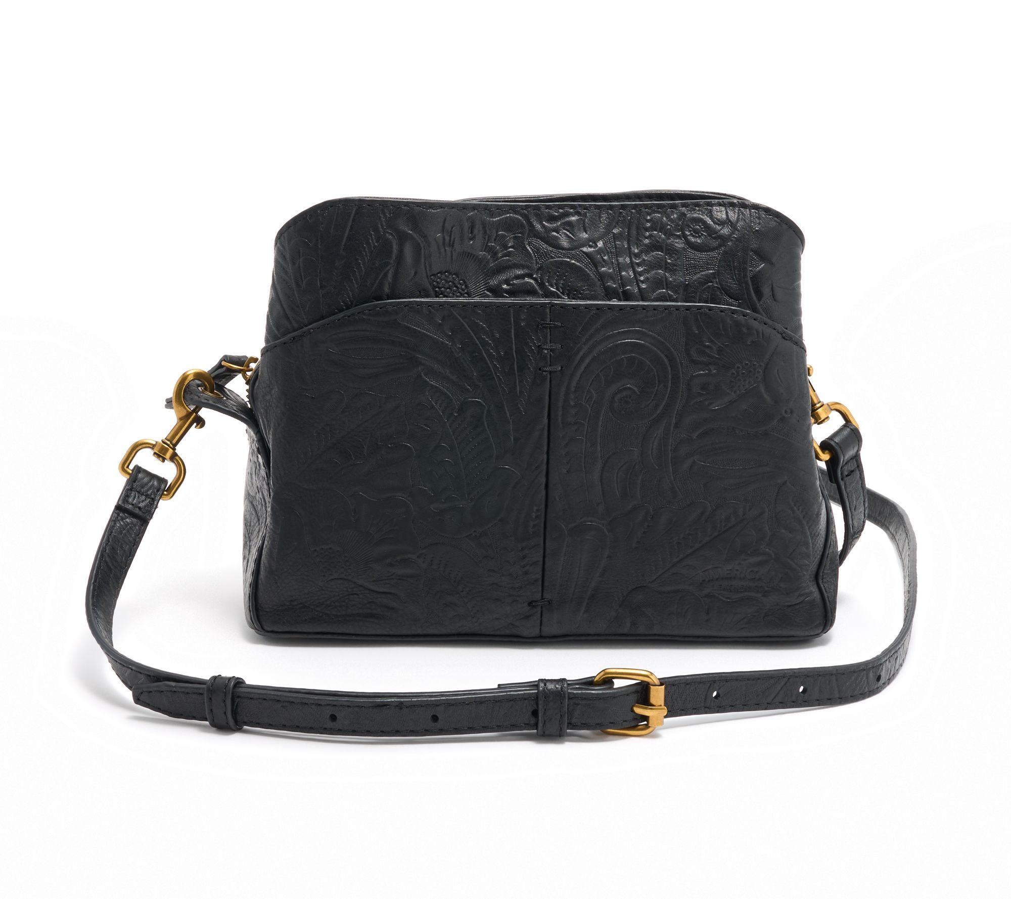 American Leather Co. Tulip Large Triple Entry Crossbody