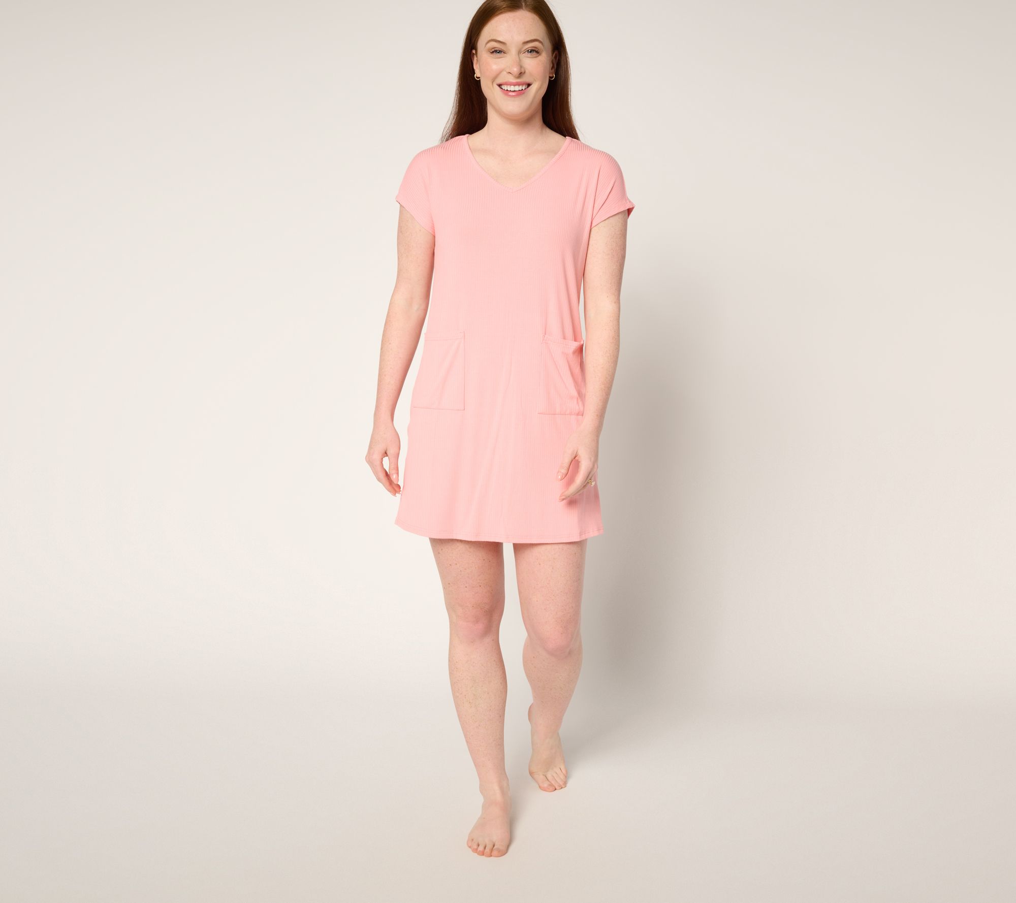 "As Is" MUK LUKS Butterknit Short Sleeve Shift Dress