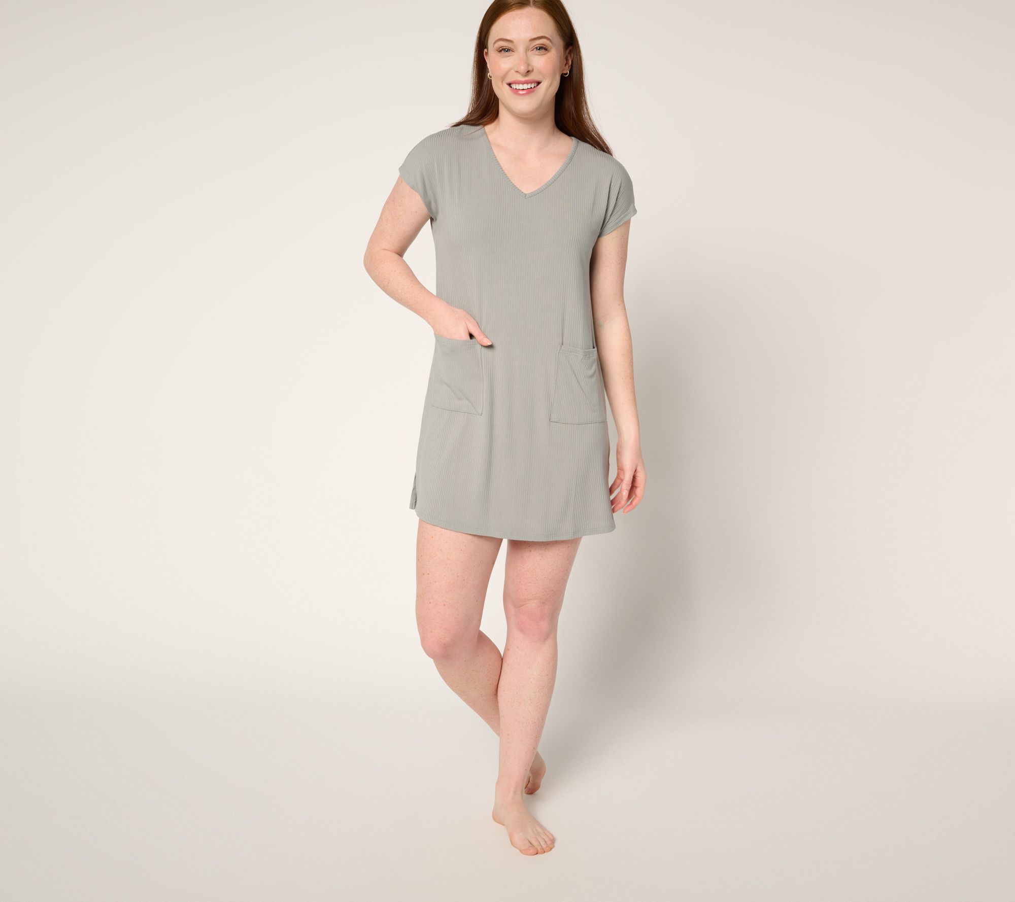 "As Is" MUK LUKS Butterknit Short Sleeve Shift Dress