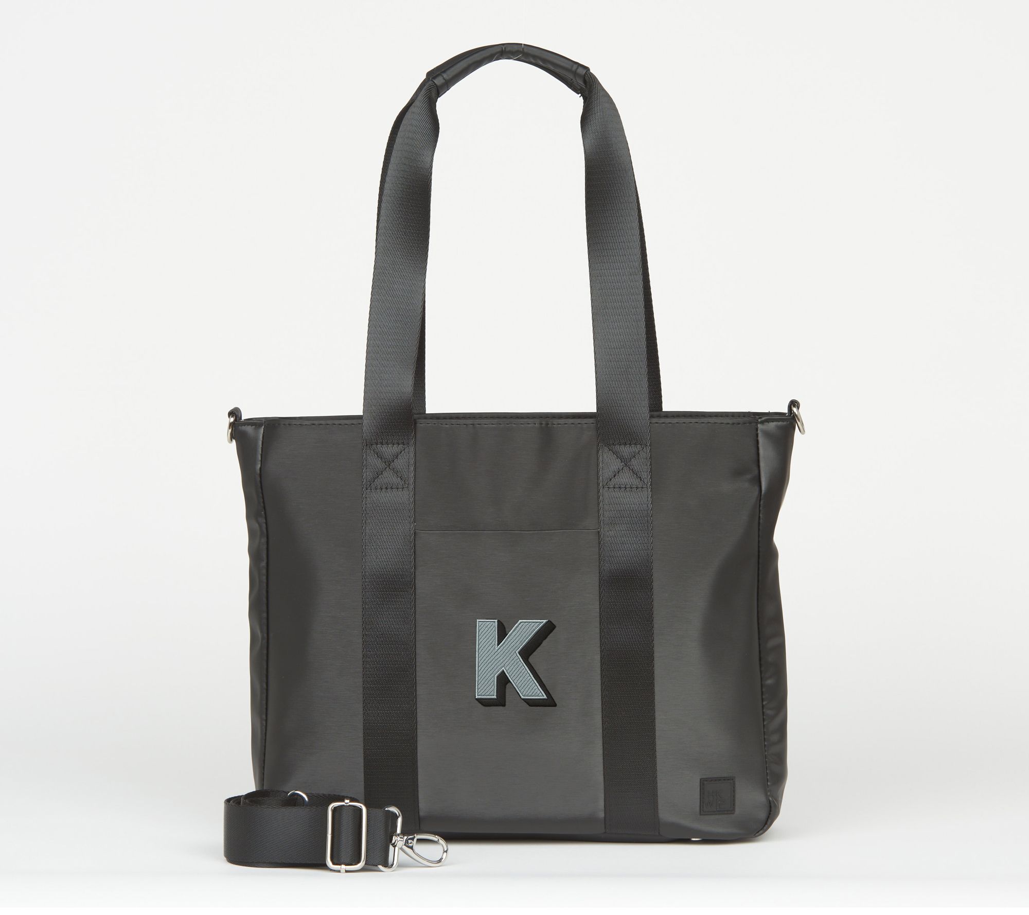 IHKWIP Monogram Initial Tote with Crossbody Strap