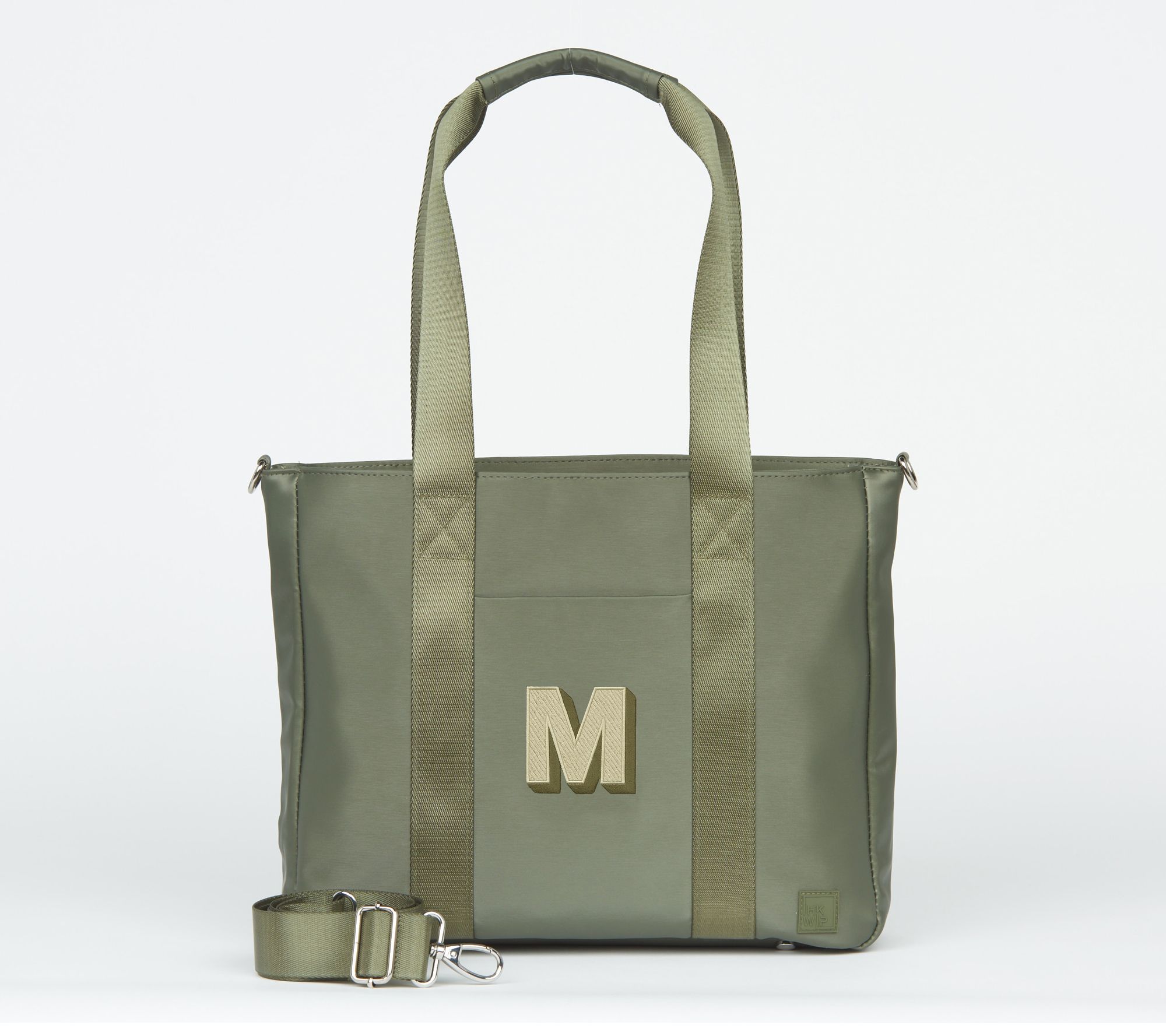 IHKWIP Monogram Initial Tote with Crossbody Strap