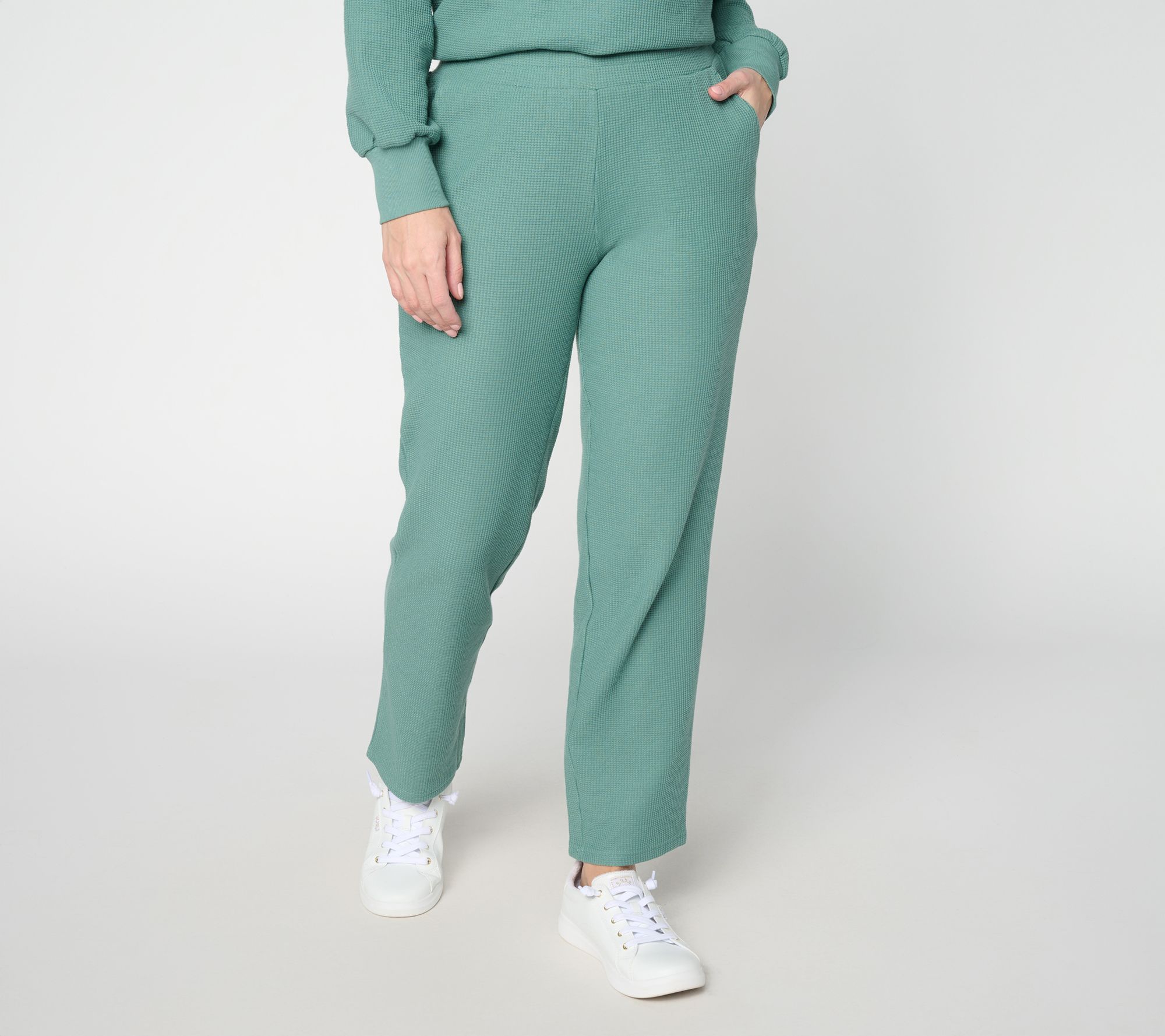  Belle by Kim Gravel Regular Wonder Waffle Relaxed Straight Pant
