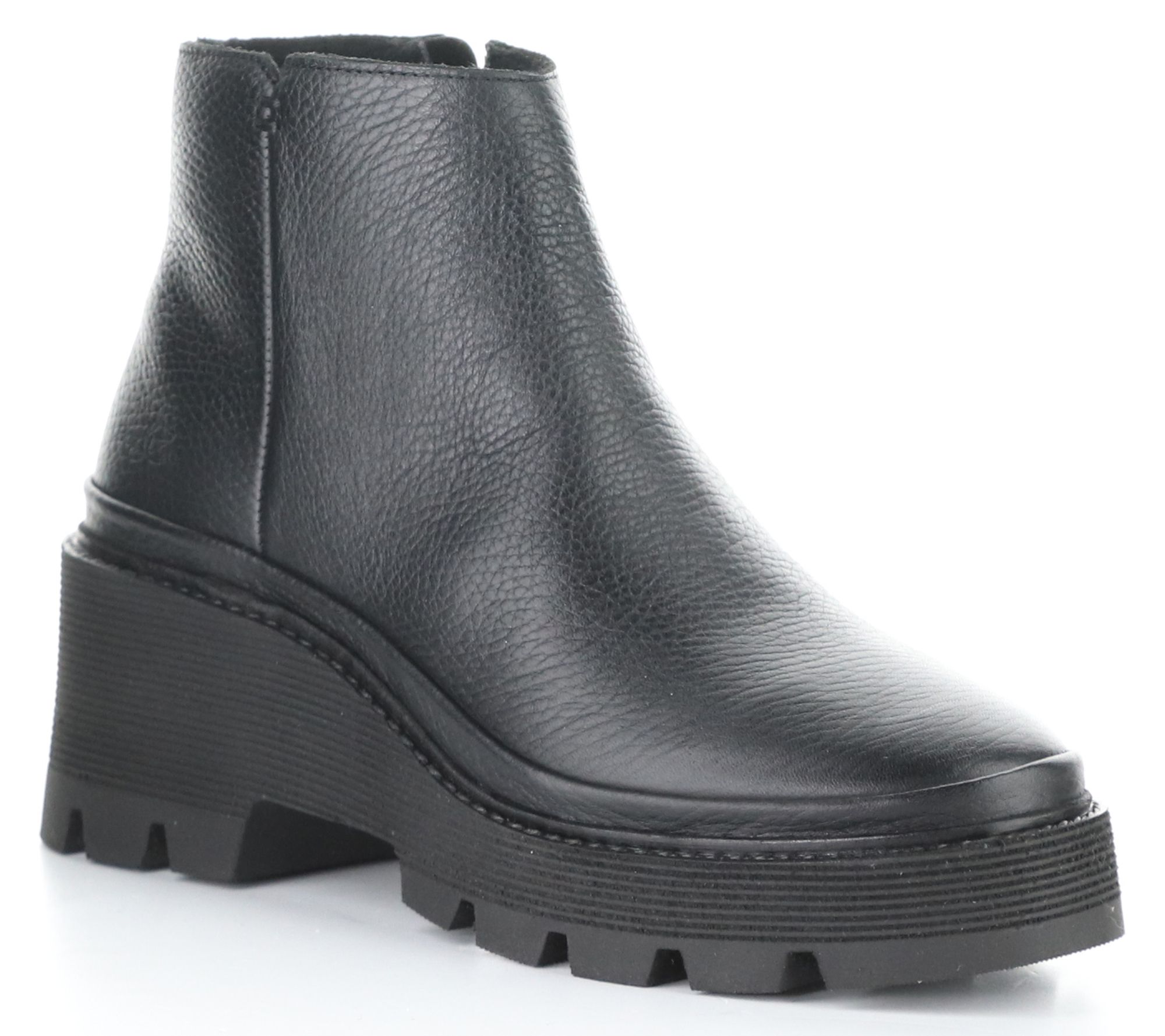 Bos. & Co. Winter Milled Feel Leather Side ZipBoot - Gais