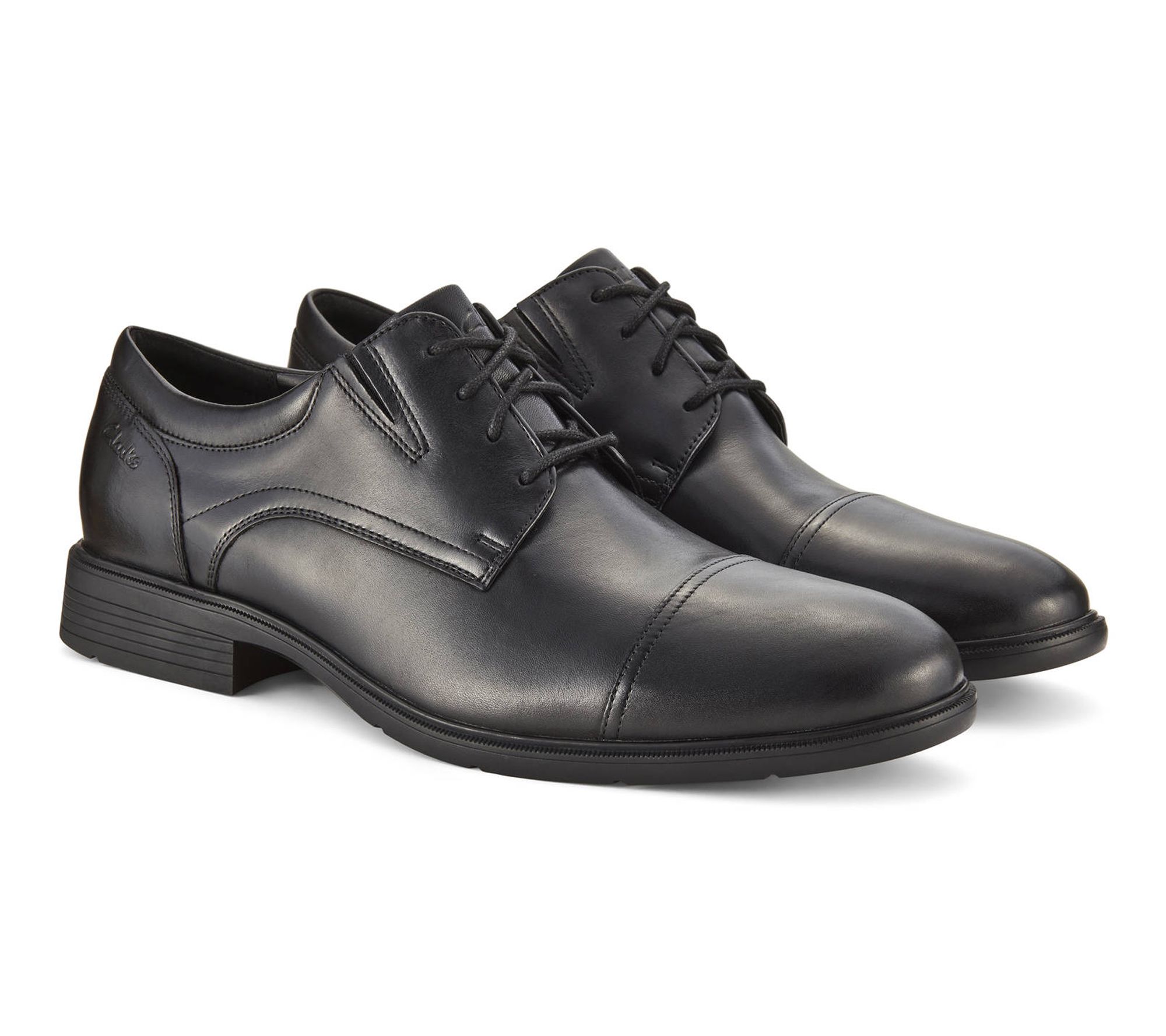 Clarks Collection Leather  Steadwell Cap DressShoe