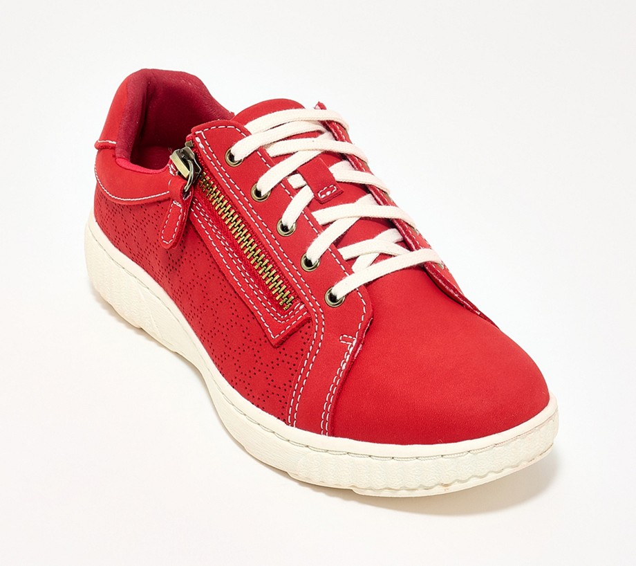 Clarks Collection Perforated Leather Sneaker - Caroline Ayla