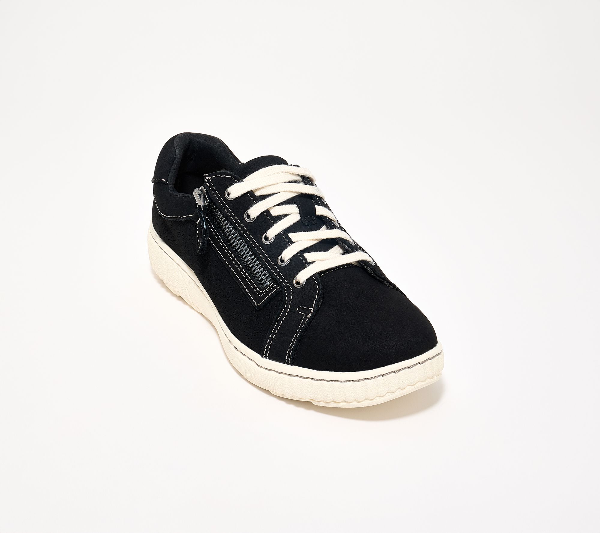 Clarks Collection Perforated Leather Sneaker - Caroline Ayla